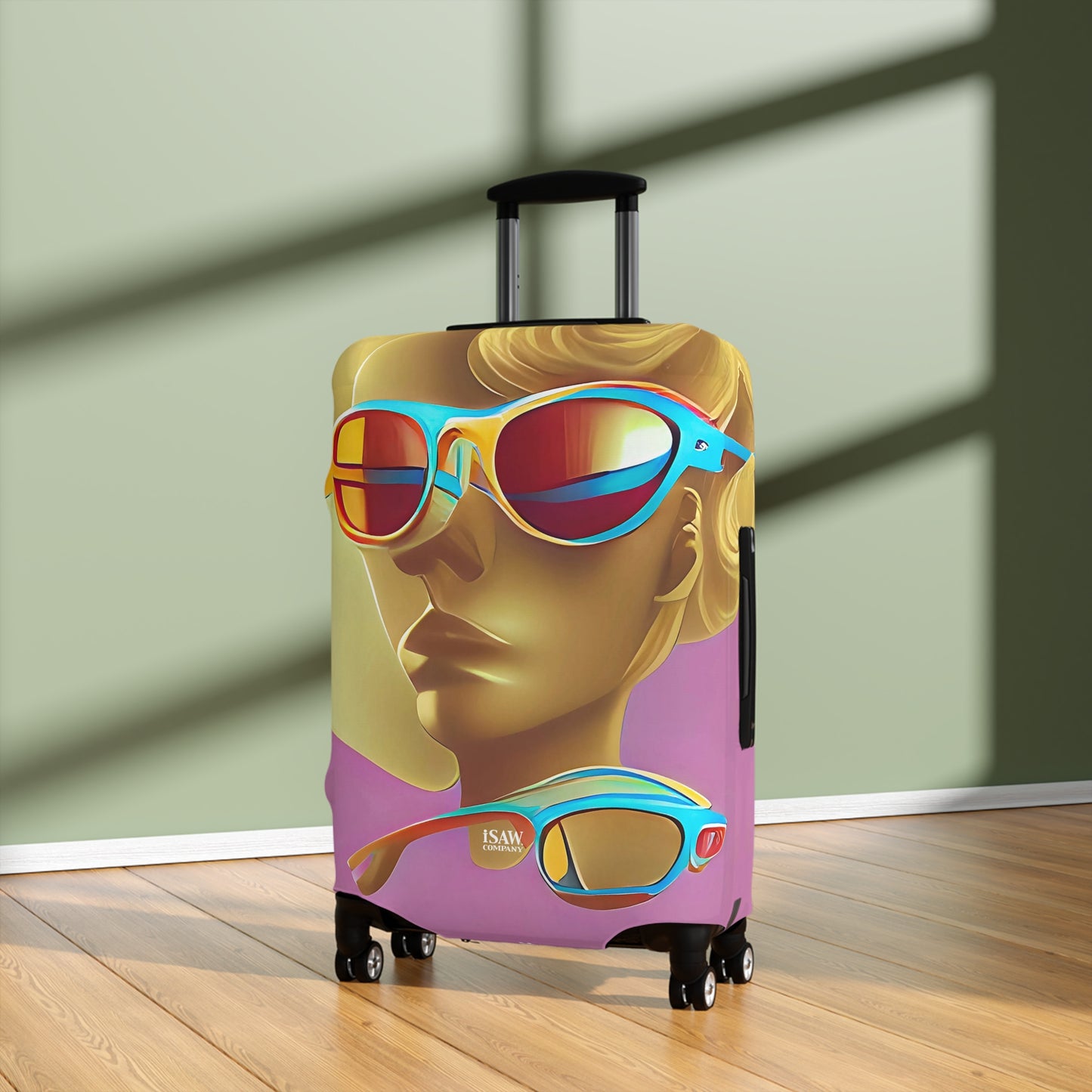 Retro Cool Pink – Protective Suitcase Cover - iSAW Company