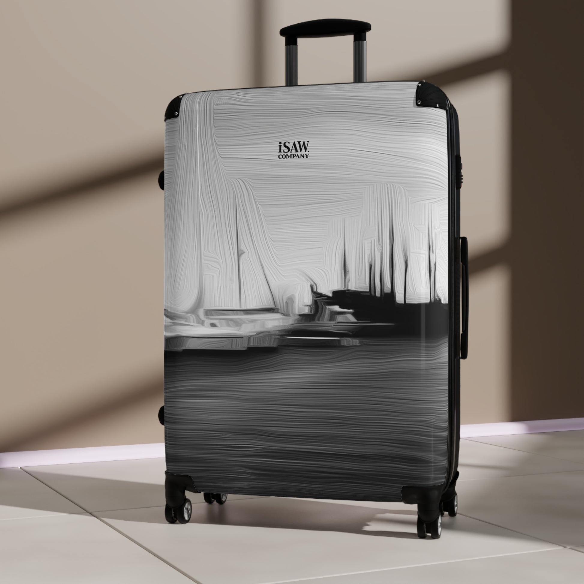 The Sleeping Yachts (at Night) - Hard - Shell Suitcase - iSAW Company