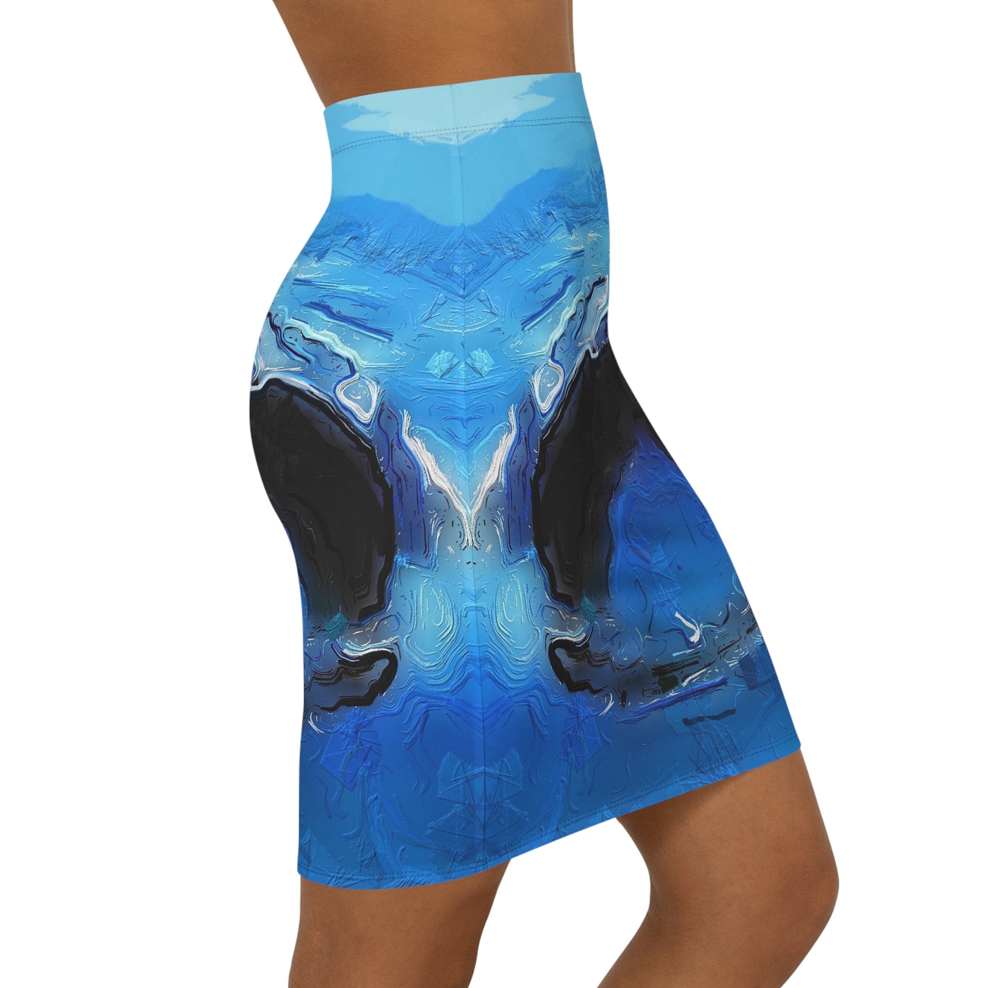 A Drop In The Ocean - Womens Pencil Skirt - iSAW Company