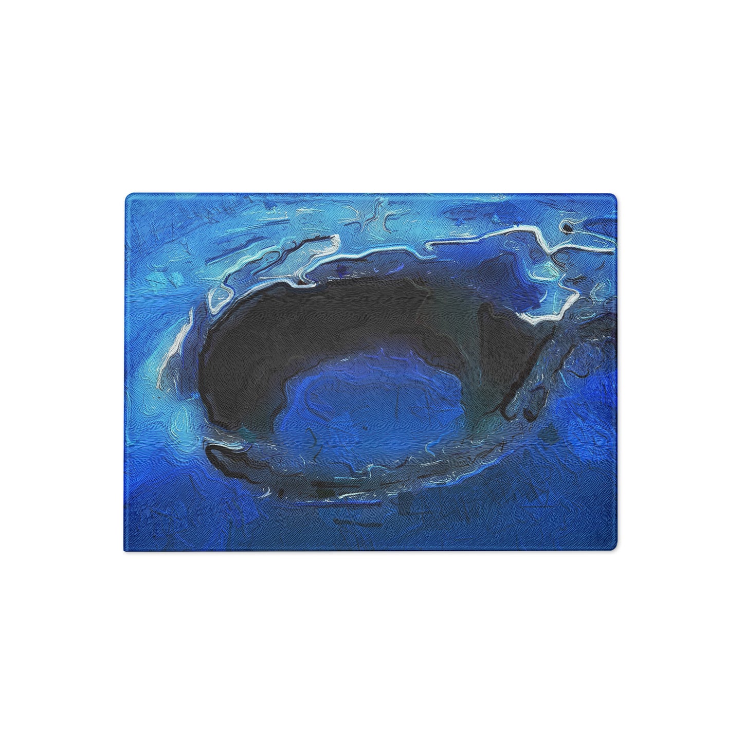 A Drop In The Ocean - Glass Cutting Board - iSAW Company
