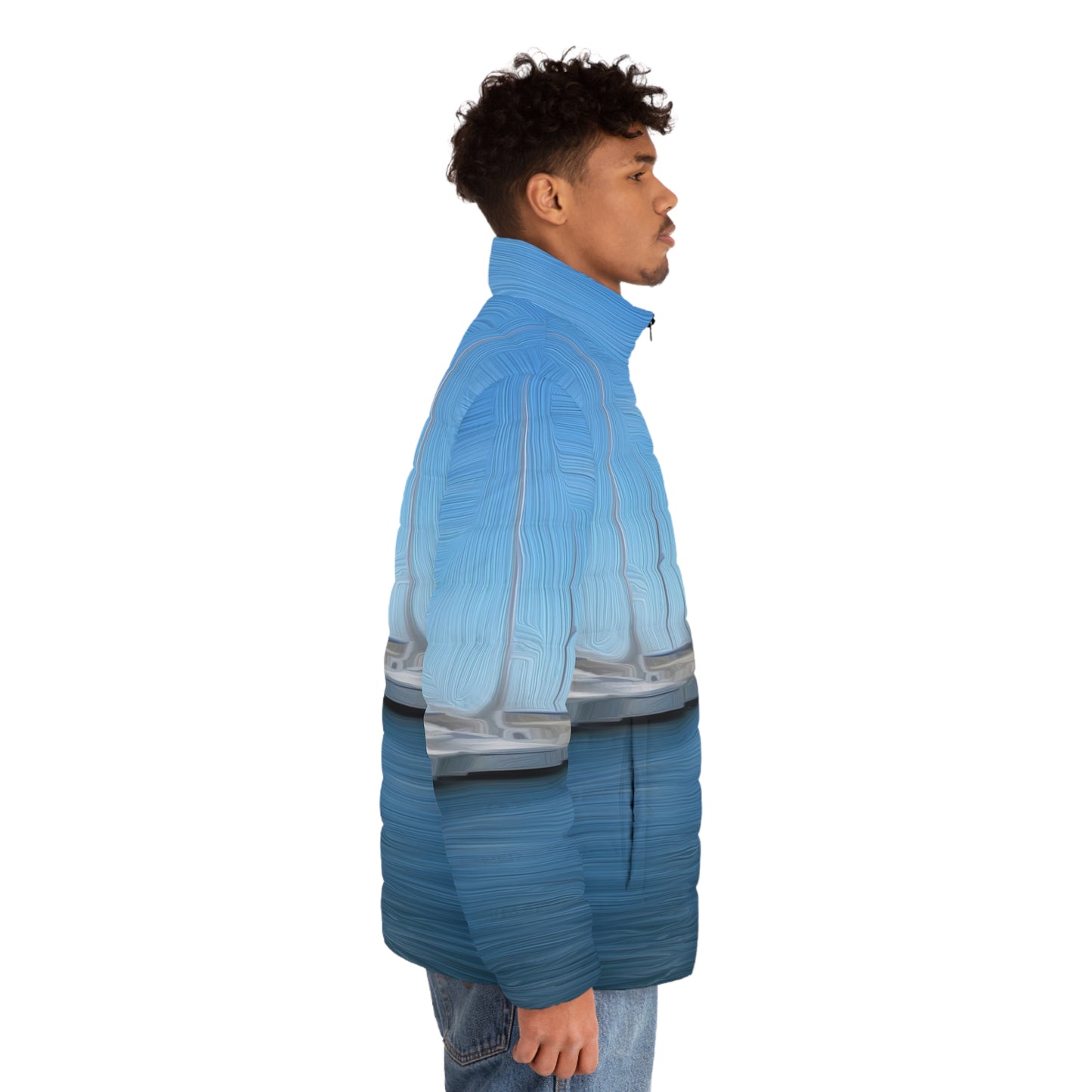 The Sleeping Yachts (at Morning) - Mens Puffer Jacket - iSAW Company