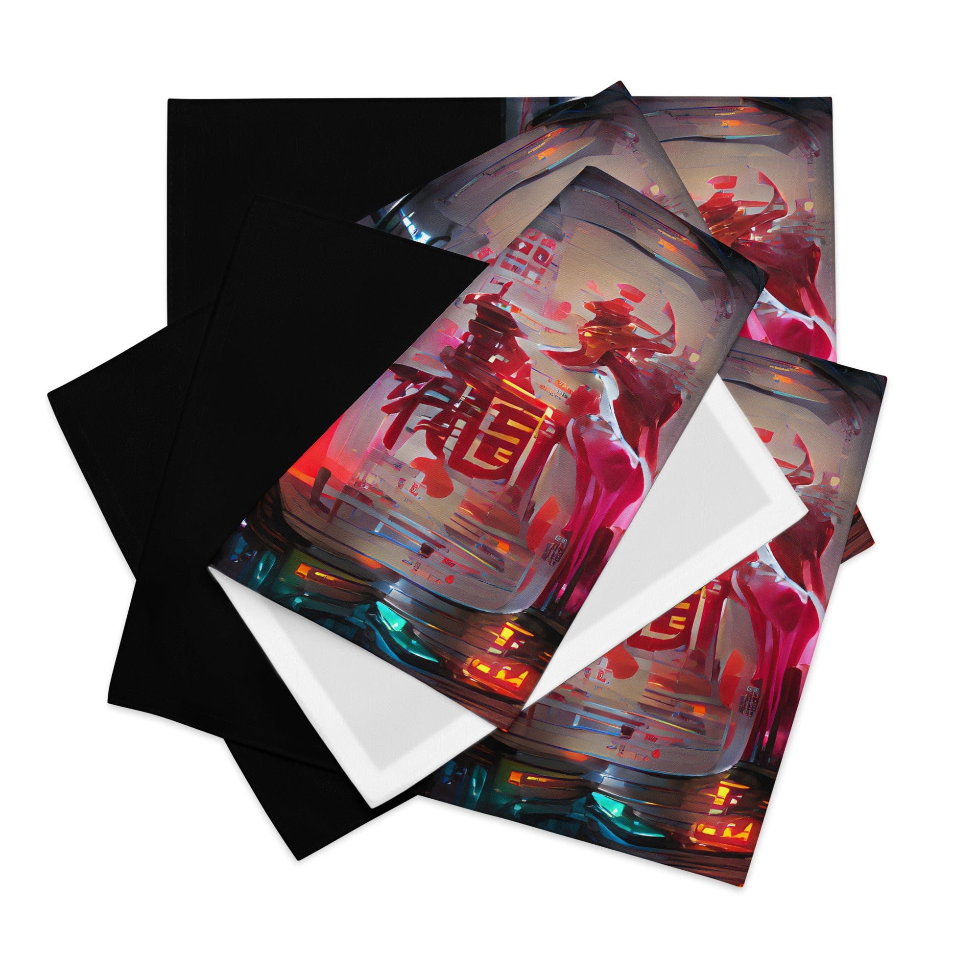 Half Black Half Báijiǔ - Placemat Set - iSAW Company