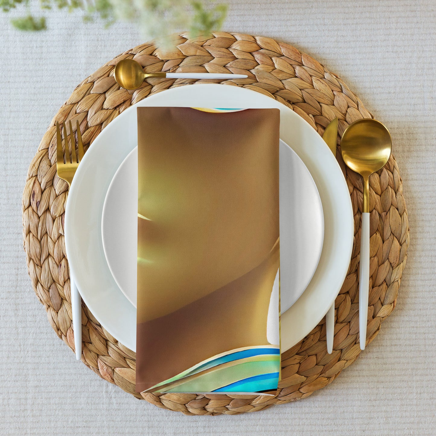 Retro Cool White - Cloth Napkin Set - iSAW Company