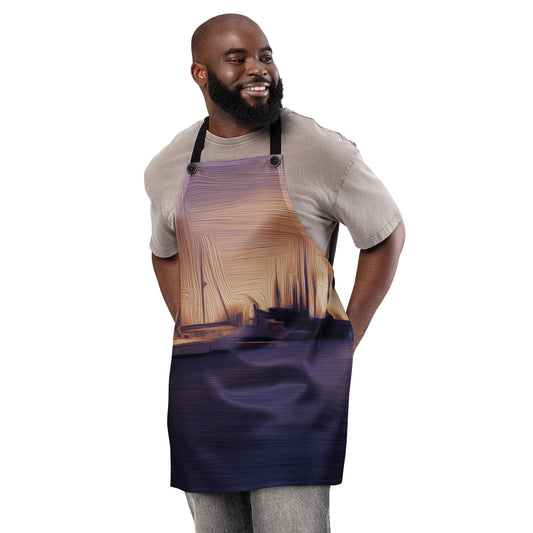 The Sleeping Yachts (at Sunset) - Apron - iSAW Company