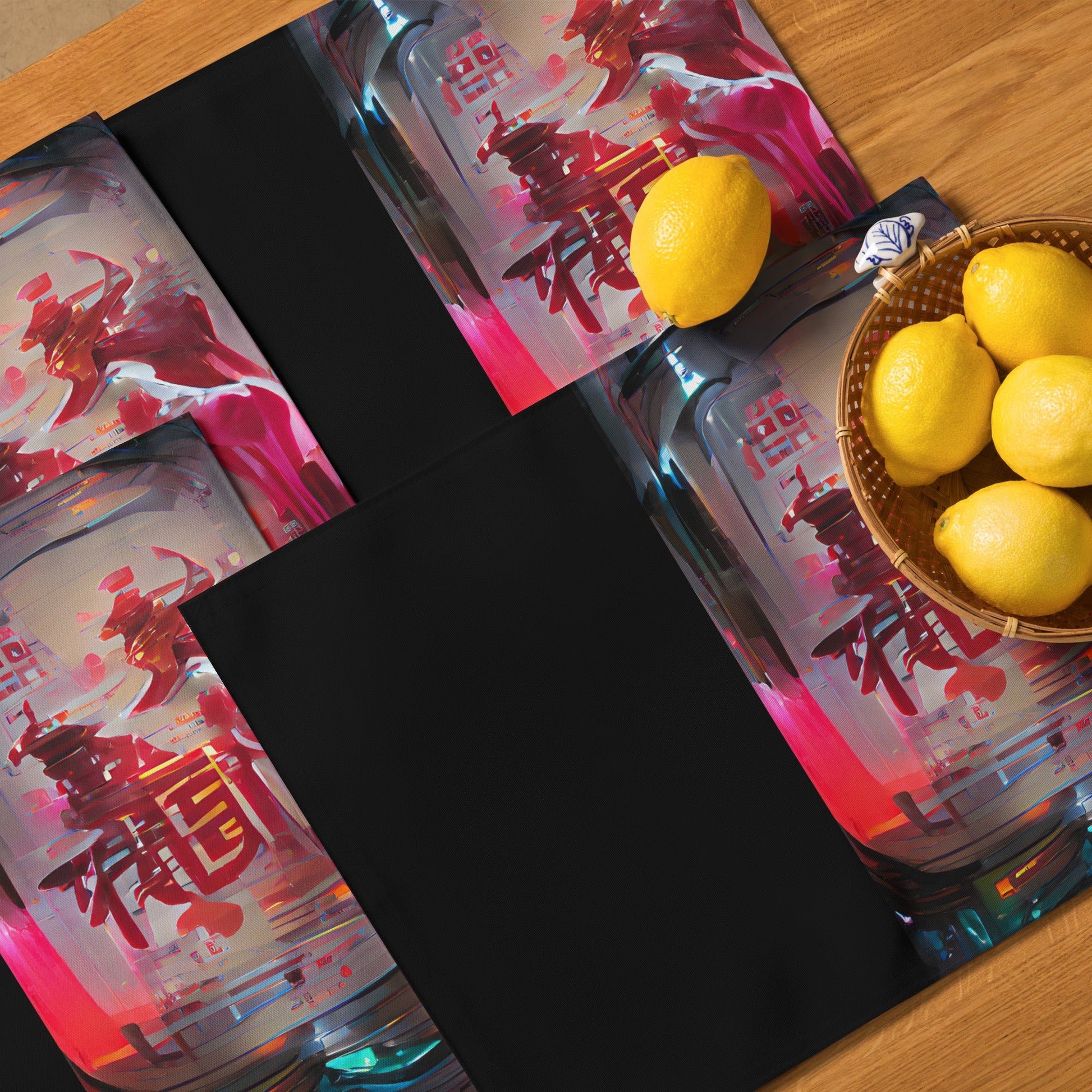 Half Black Half Báijiǔ - Placemat Set - iSAW Company