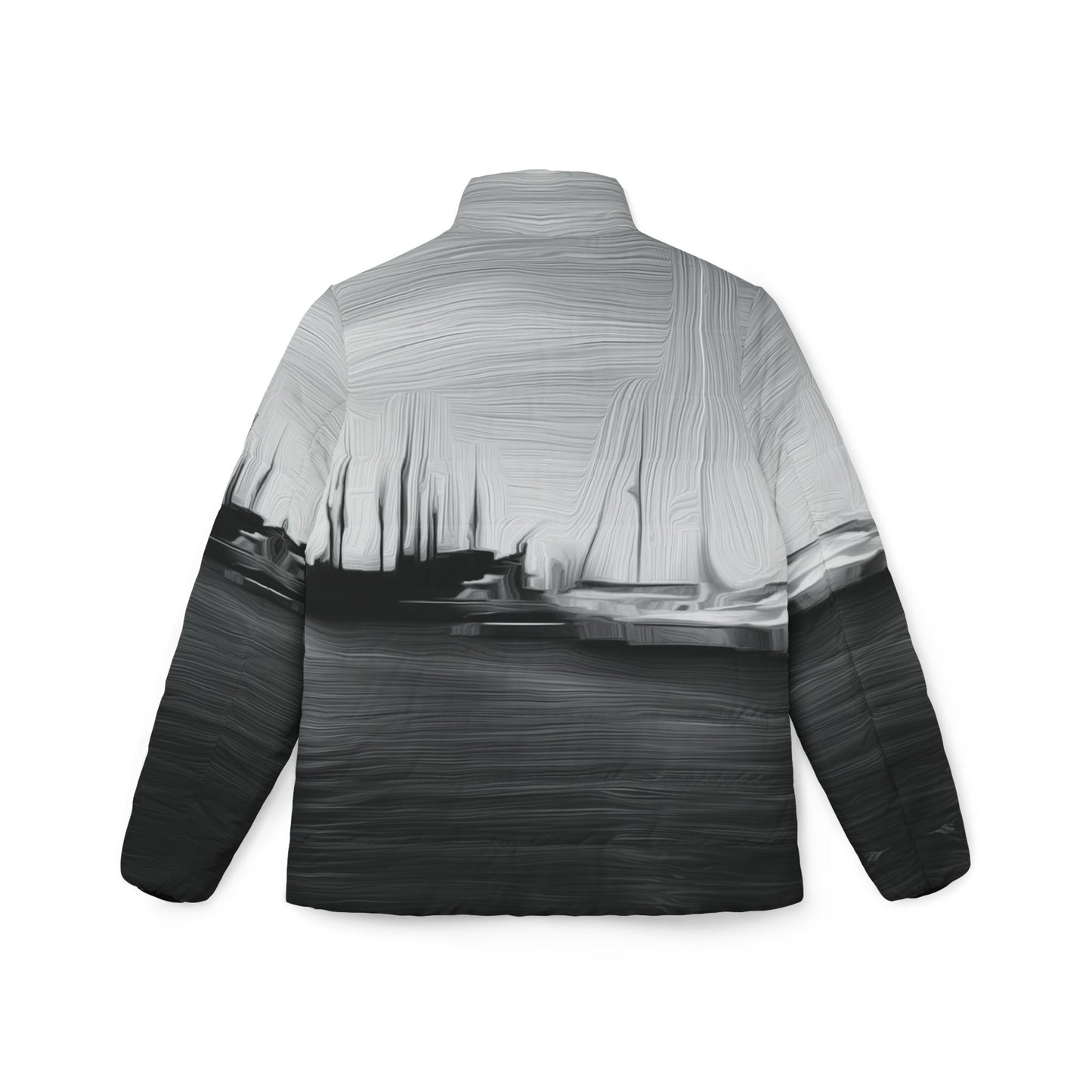 The Sleeping Yachts (at Night) - Womens Puffer Jacket - iSAW Company