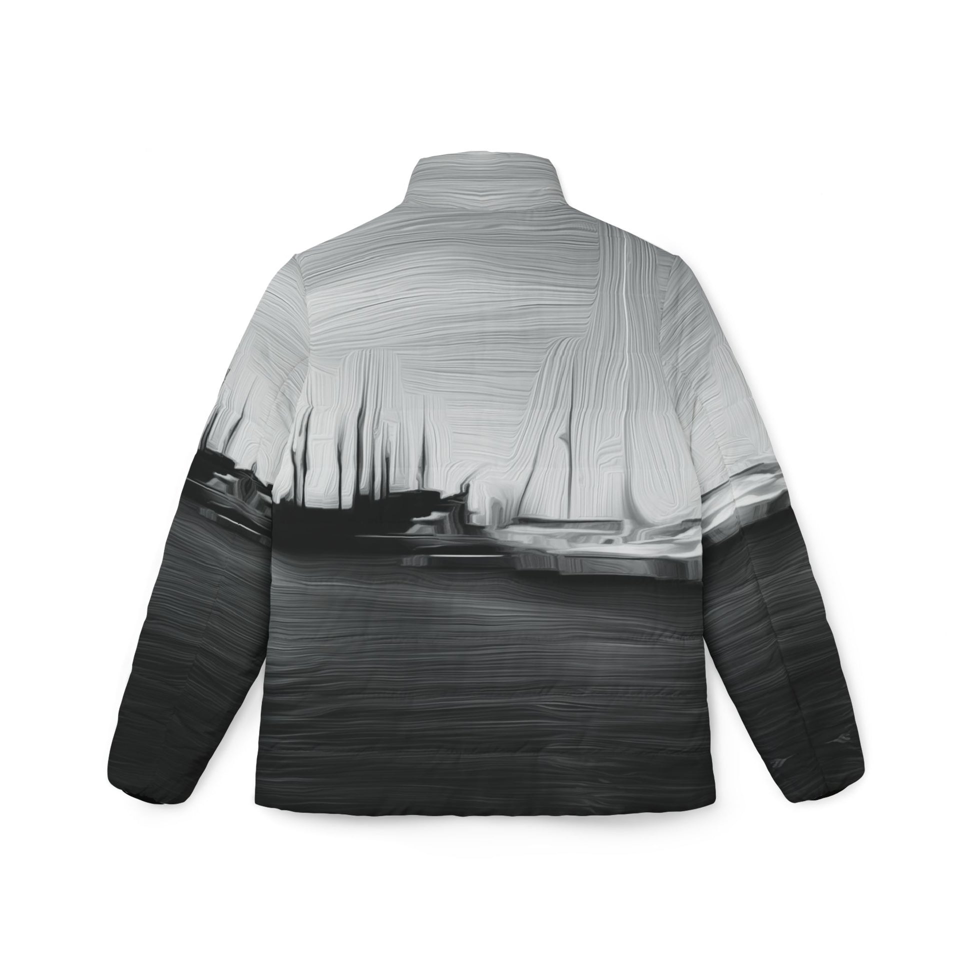 The Sleeping Yachts (at Night) - Womens Puffer Jacket - iSAW Company