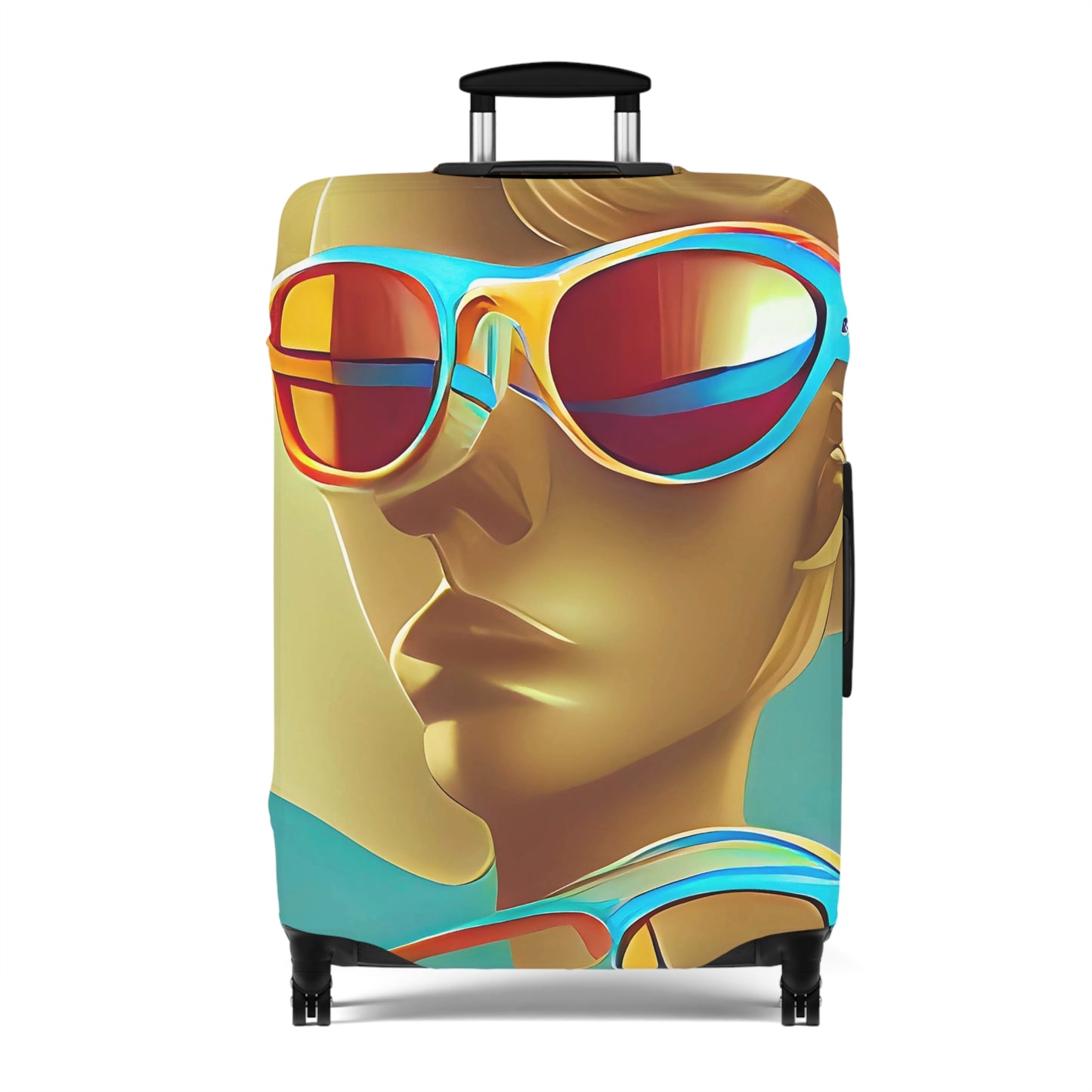 Retro Cool Blue – Protective Suitcase Cover - iSAW Company