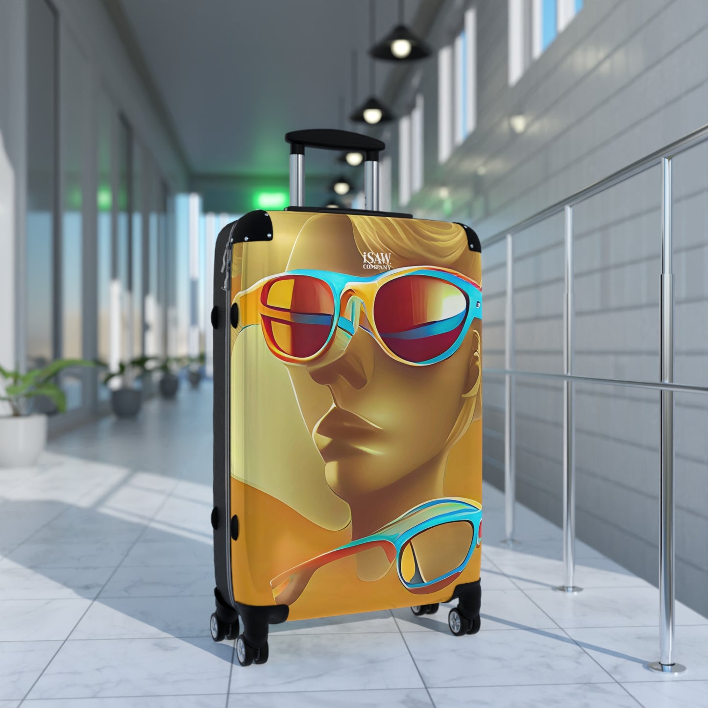 Retro Cool Orange - Hard - Shell Suitcase - iSAW Company