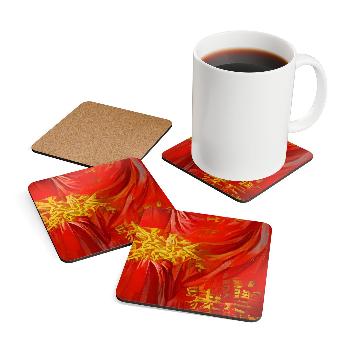 Qízhì - Cork Back Coaster Set - iSAW Company