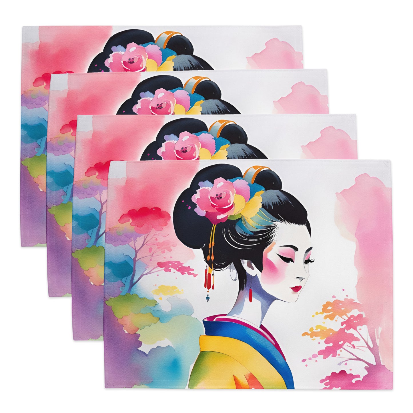 Geisha Girl - Placemat Set - iSAW Company