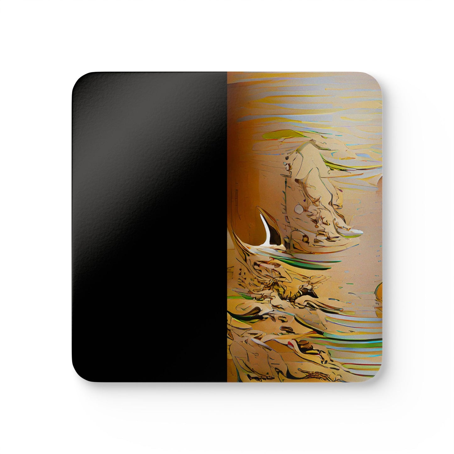 Half Black Half Gāolàng - Cork Back Coaster Set - iSAW Company