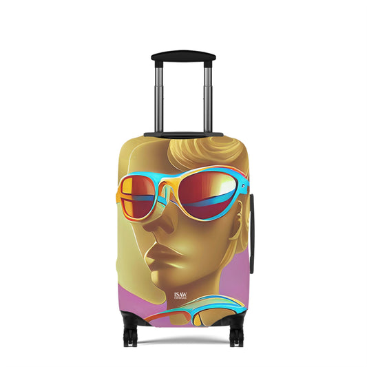 Retro Cool Pink – Protective Suitcase Cover - iSAW Company