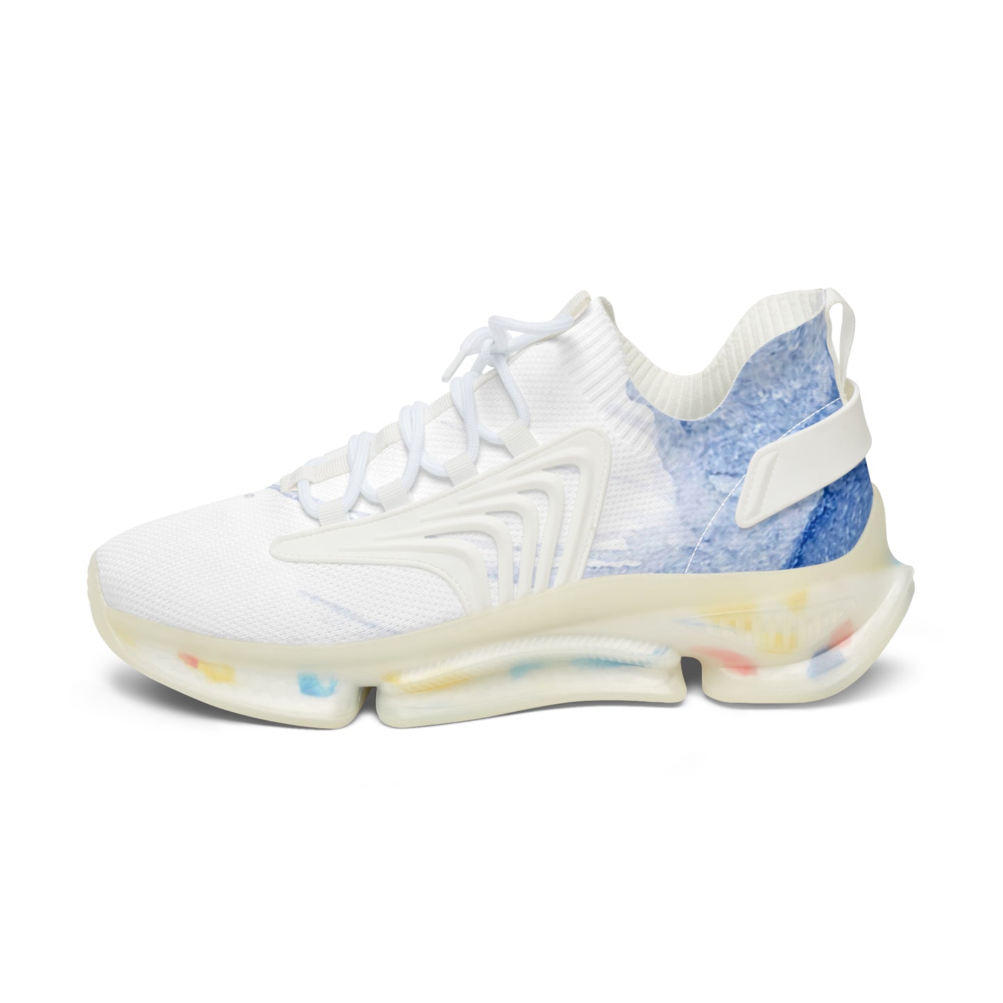 Watercolour Blue Splash - Womens Street Sneakers - iSAW Company