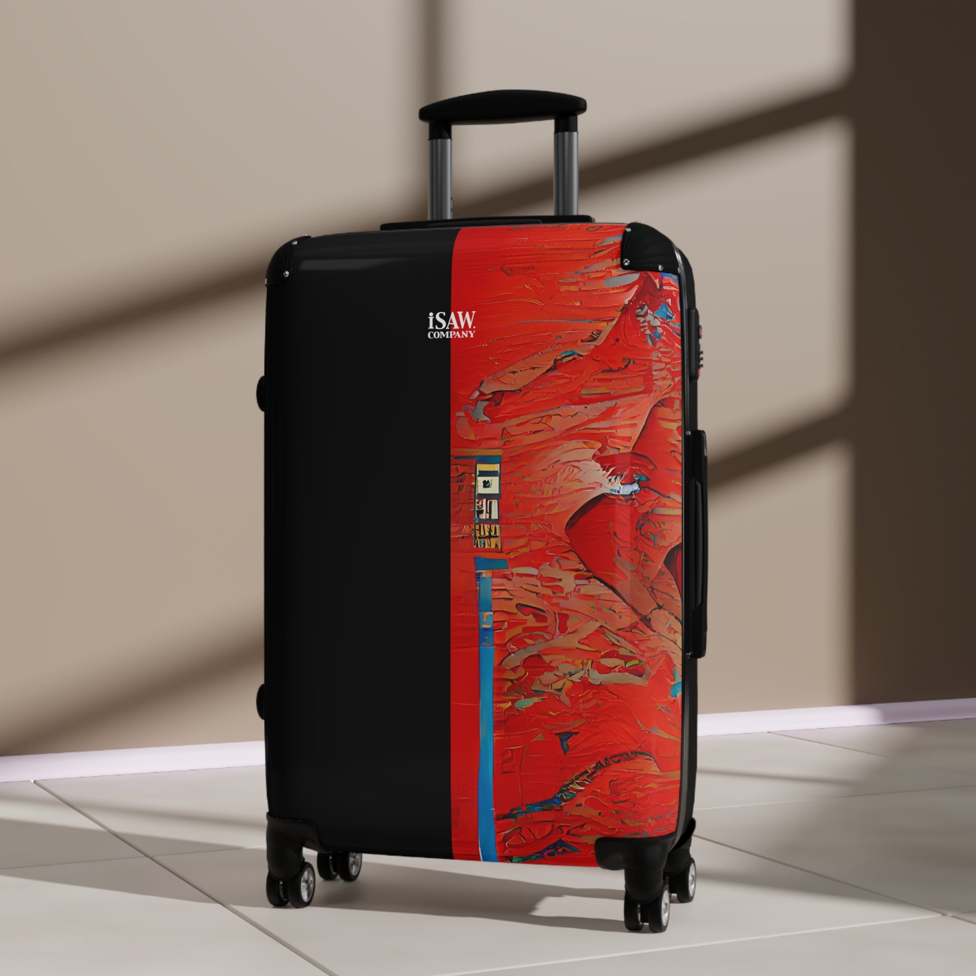 Half Black Half Hónghǎi - Hard - Shell Suitcase - iSAW Company