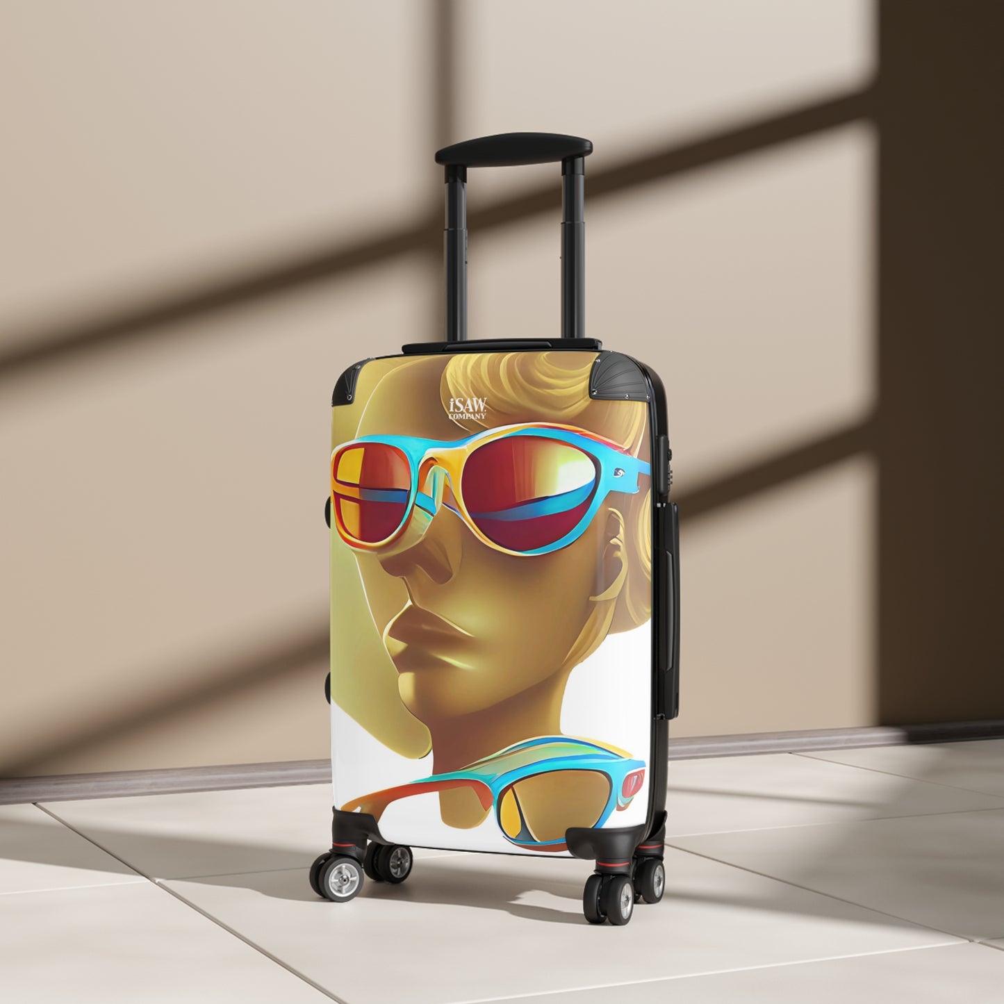 Retro Cool White - Hard - Shell Suitcase - iSAW Company