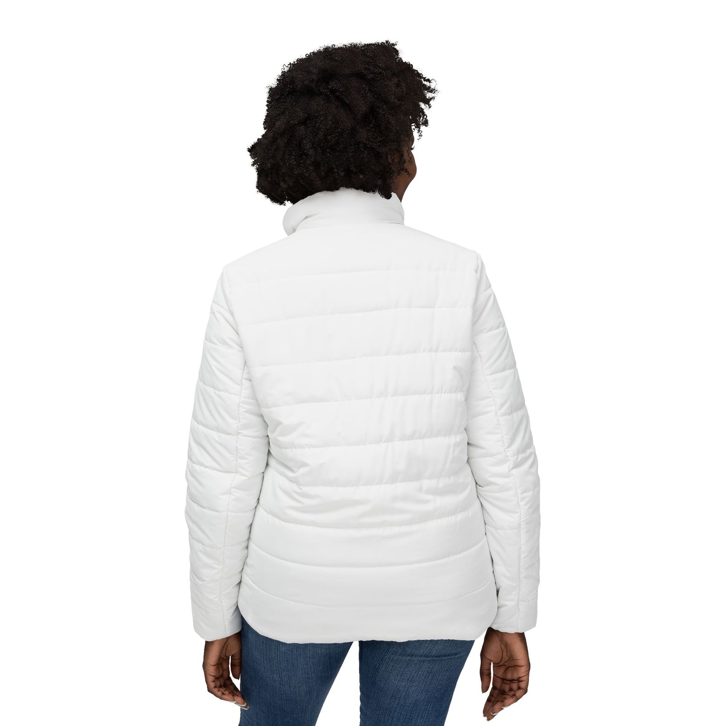 iSAW Womens White Puffer Jacket - iSAW Company