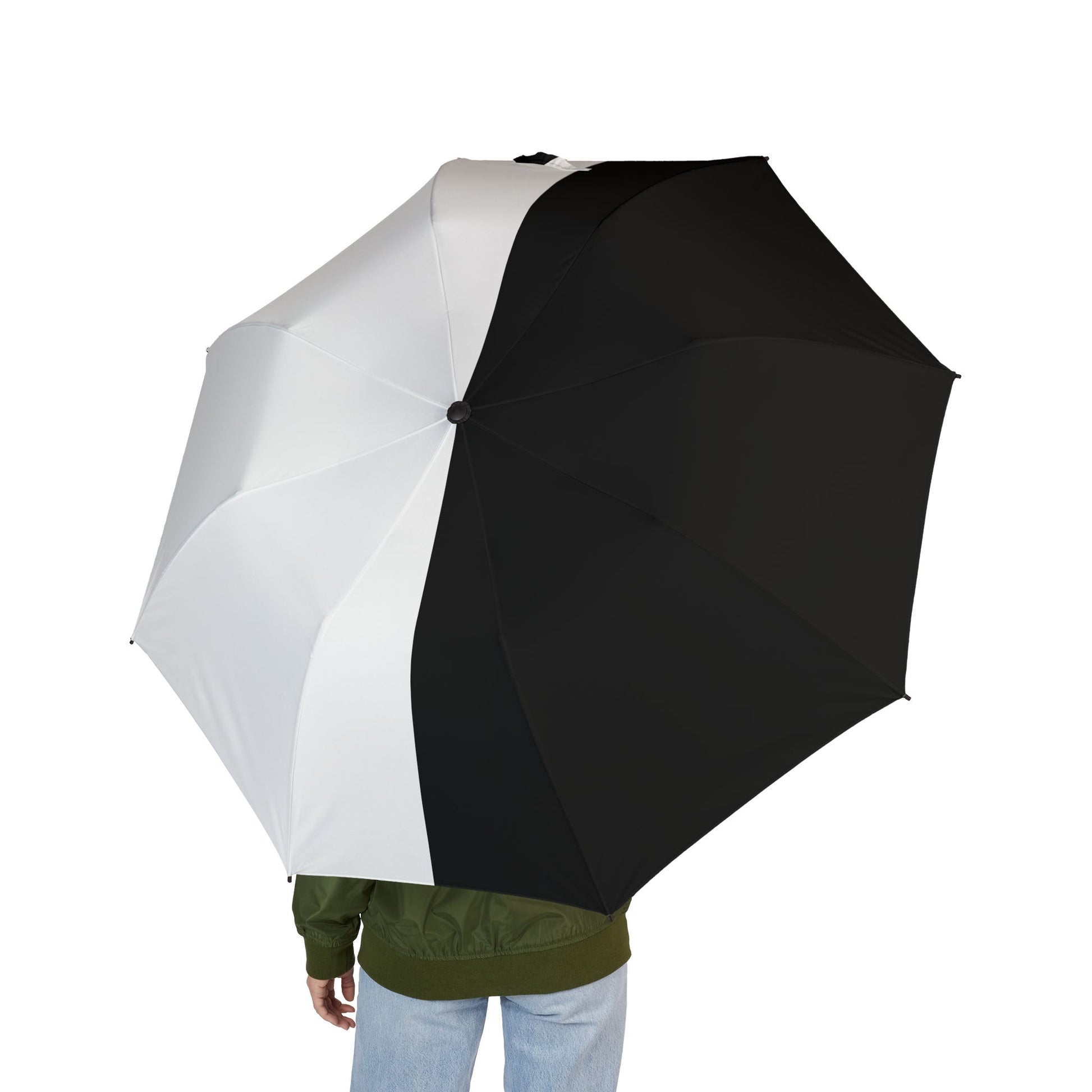 Half Black Half White - Windproof Umbrella - iSAW Company