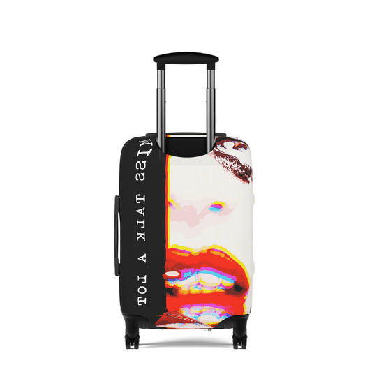 Miss Talk A Lot – Protective Suitcase Cover - iSAW Company