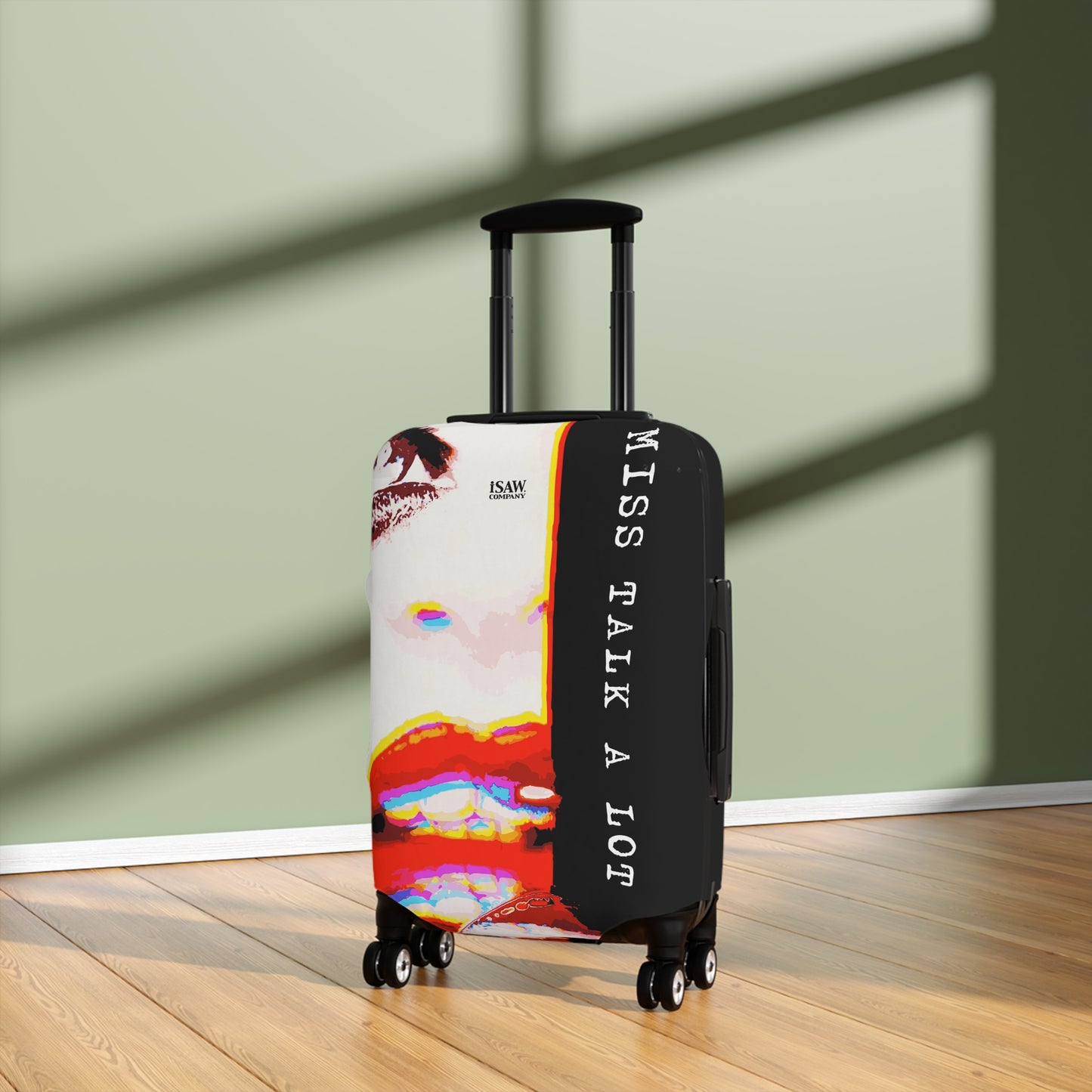 Miss Talk A Lot – Protective Suitcase Cover - iSAW Company
