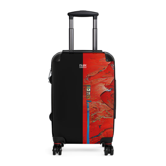 Half Black Half Hónghǎi - Hard - Shell Suitcase - iSAW Company