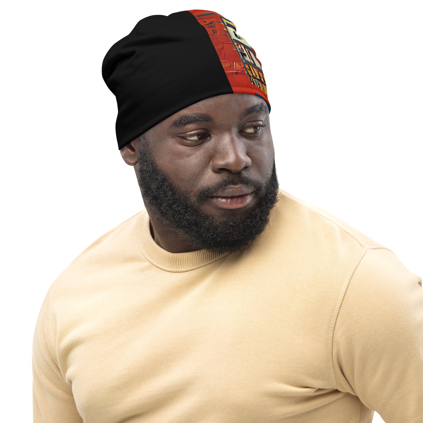 Half Black Half Hónghǎi - Beanie - iSAW Company