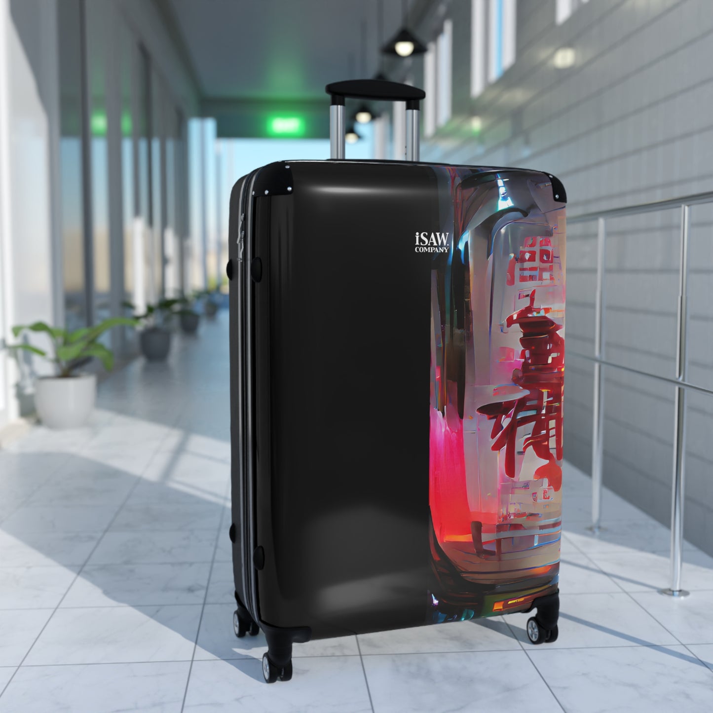 Half Black Half Báijiǔ - Hard - Shell Suitcase - iSAW Company