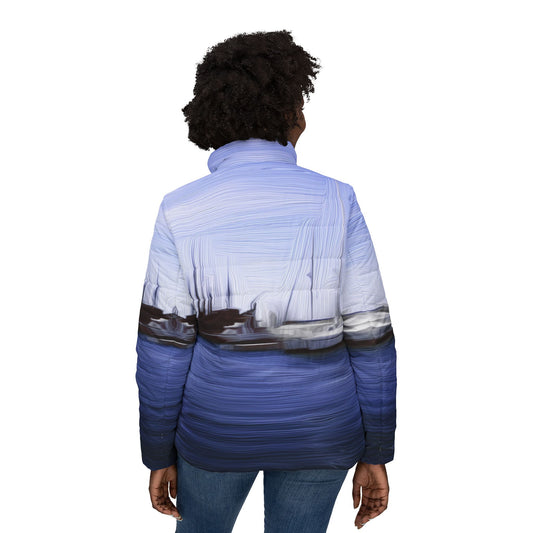 The Sleeping Yachts (at Afternoon) - Womens Puffer Jacket - iSAW Company