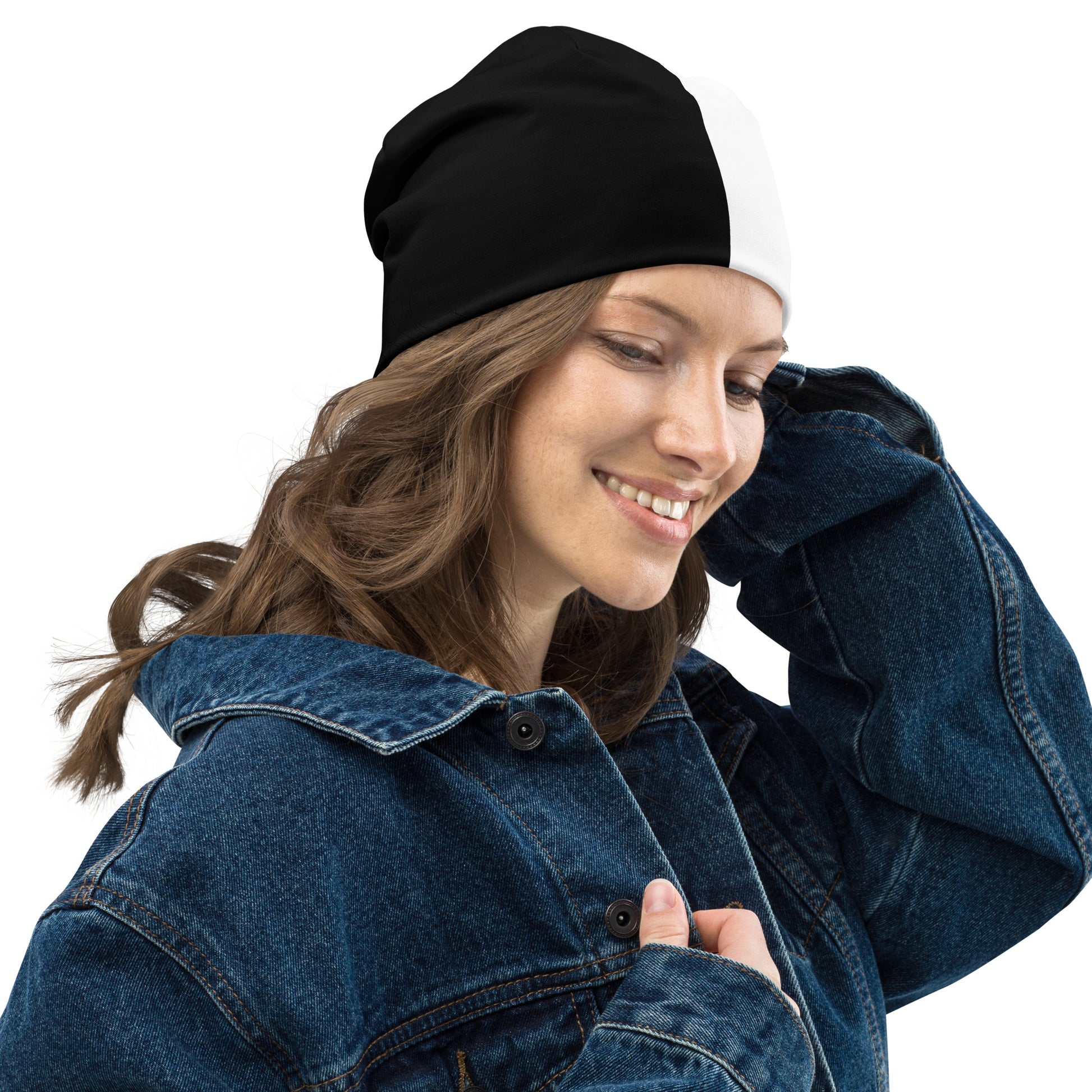 Half Black Half White - Beanie - iSAW Company