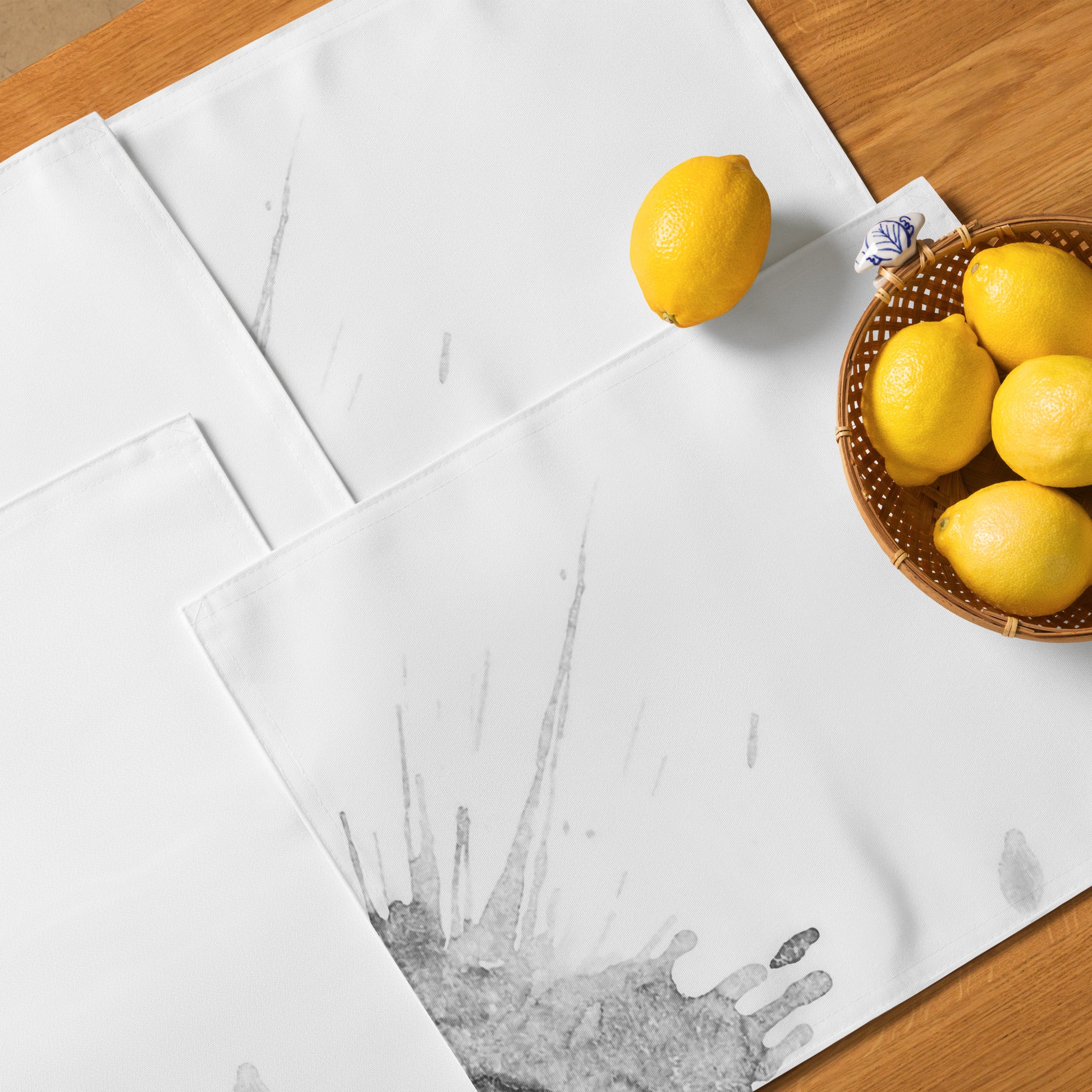 Watercolour Grey Splash - Placemat Set - iSAW Company