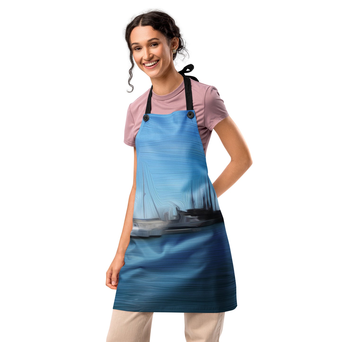 The Sleeping Yachts (at Morning) - Apron - iSAW Company