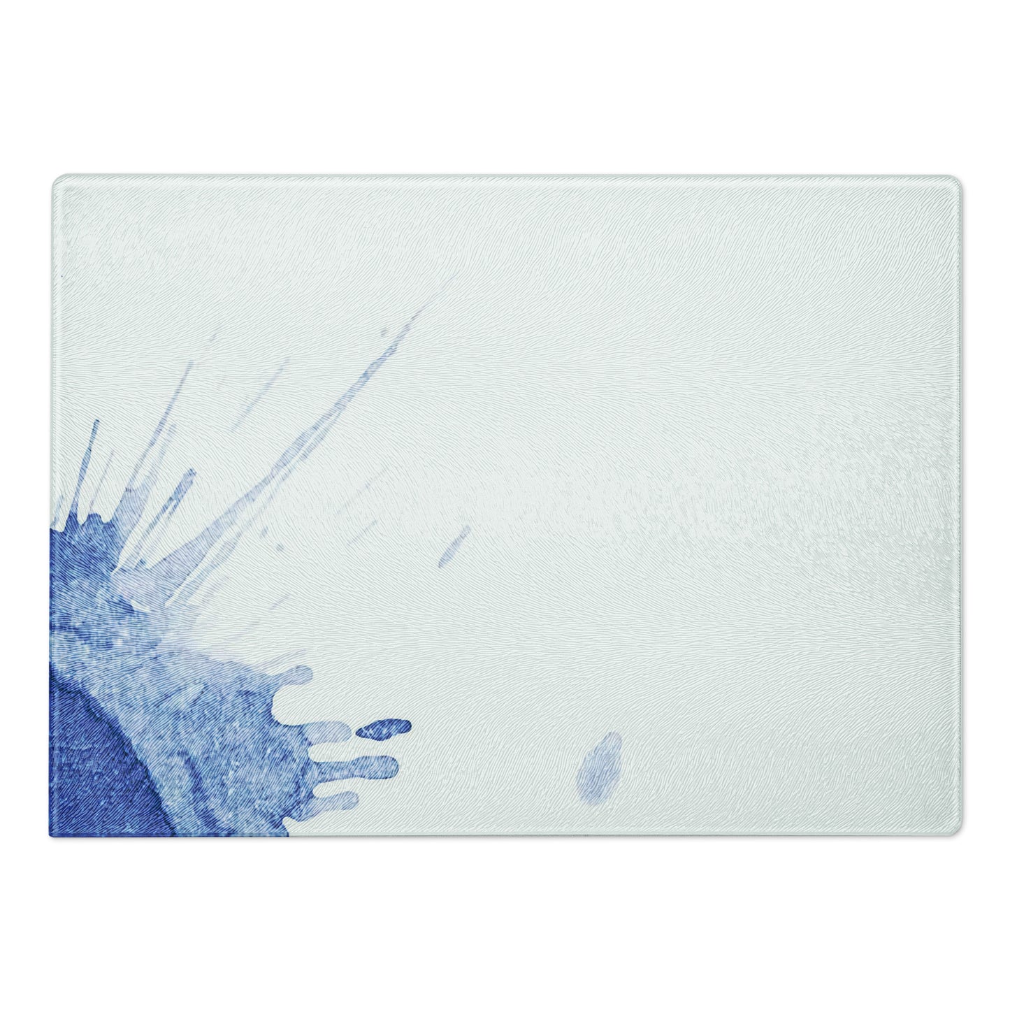 Watercolour Blue Splash - Glass Cutting Board - iSAW Company