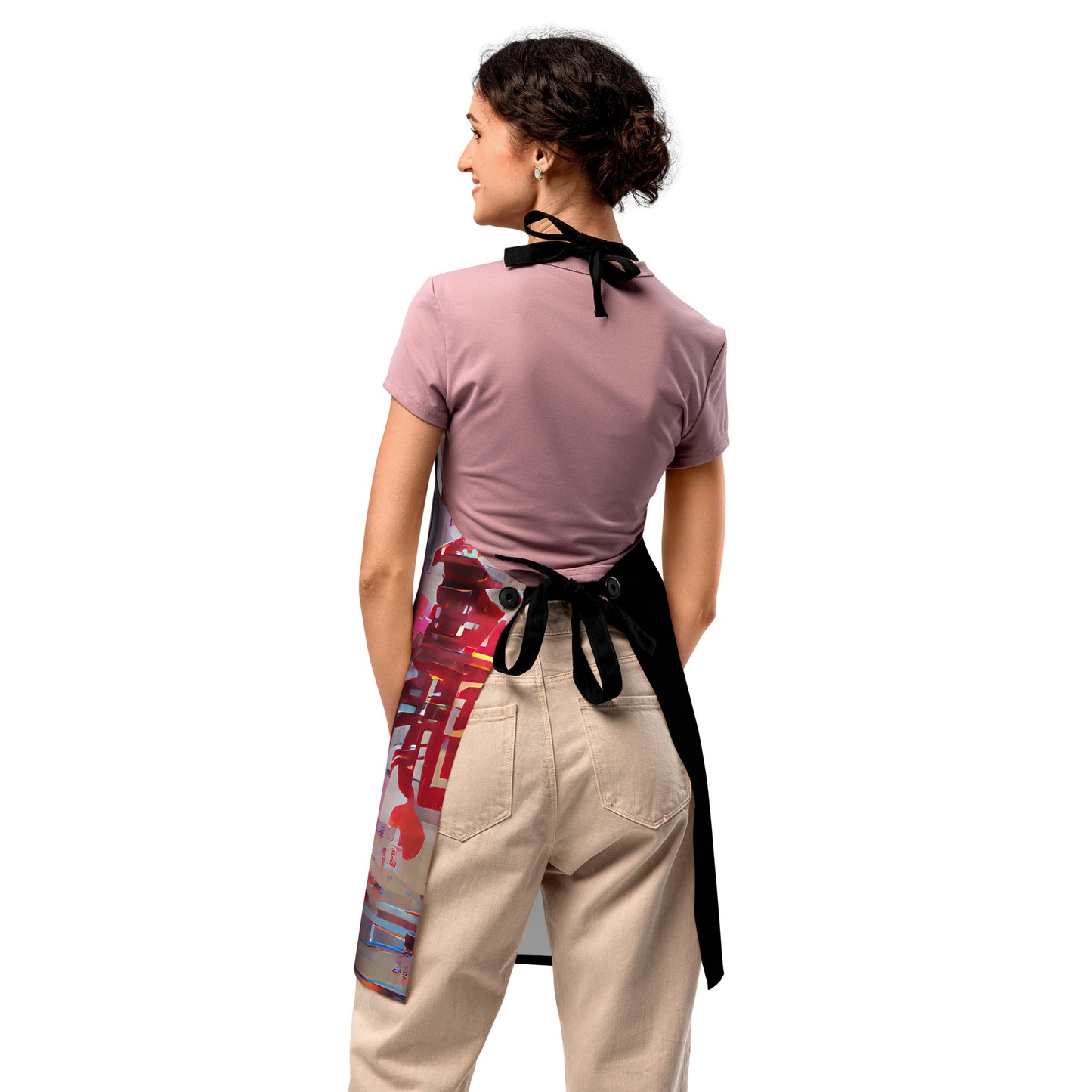 Half Black Half Báijiǔ - Apron - iSAW Company