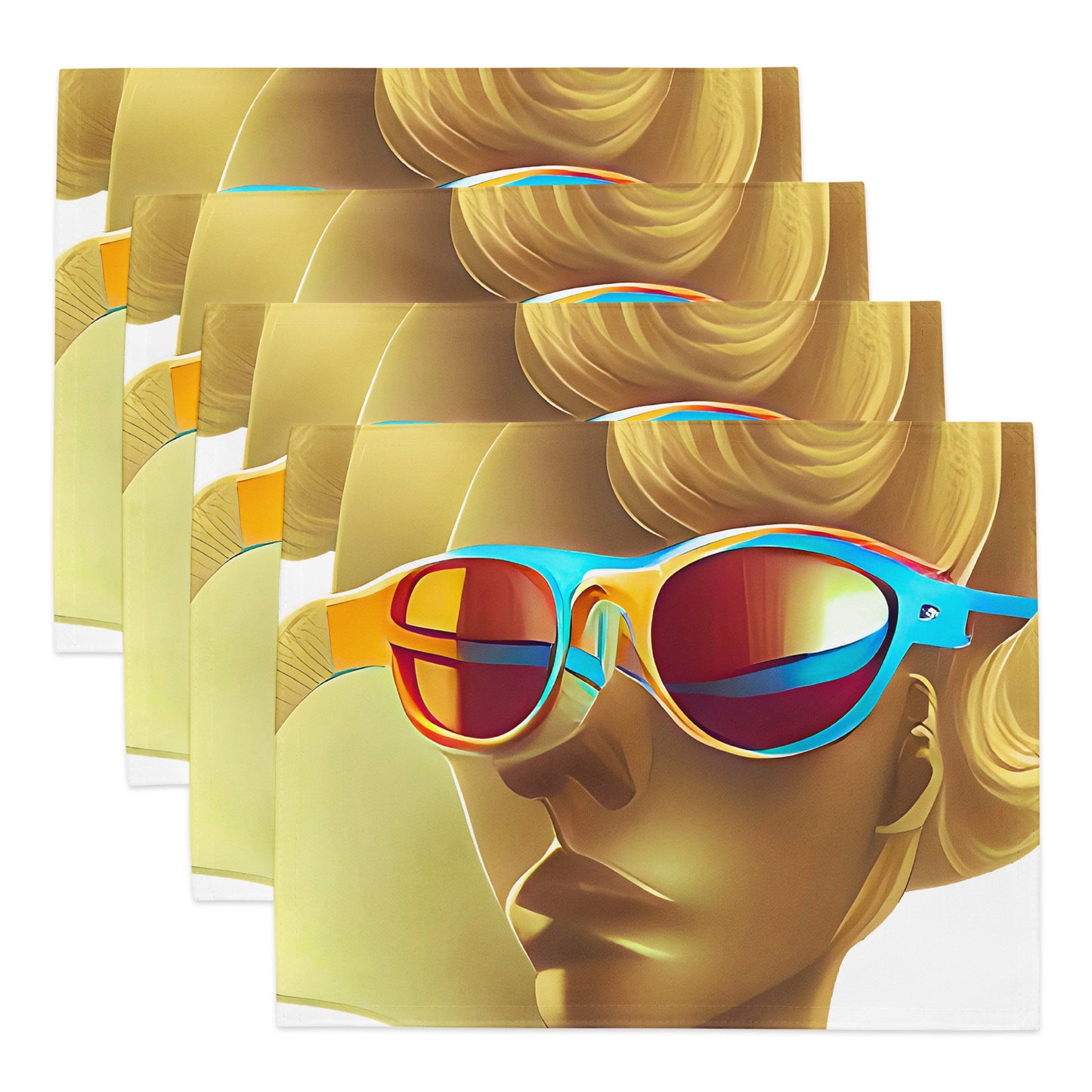 Retro Cool White - Placemat Set - iSAW Company