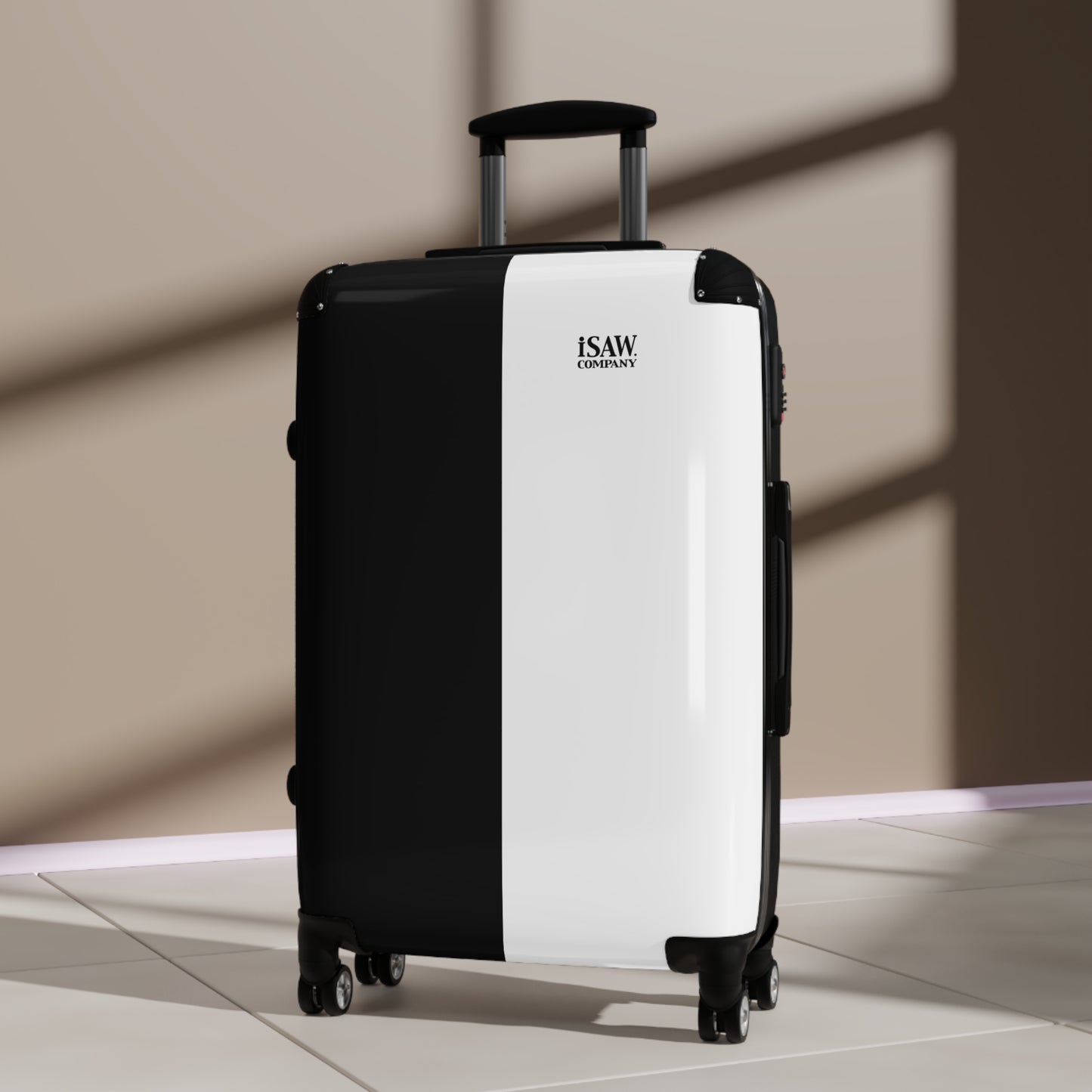 Half Black Half White - Hard - Shell Suitcase - iSAW Company