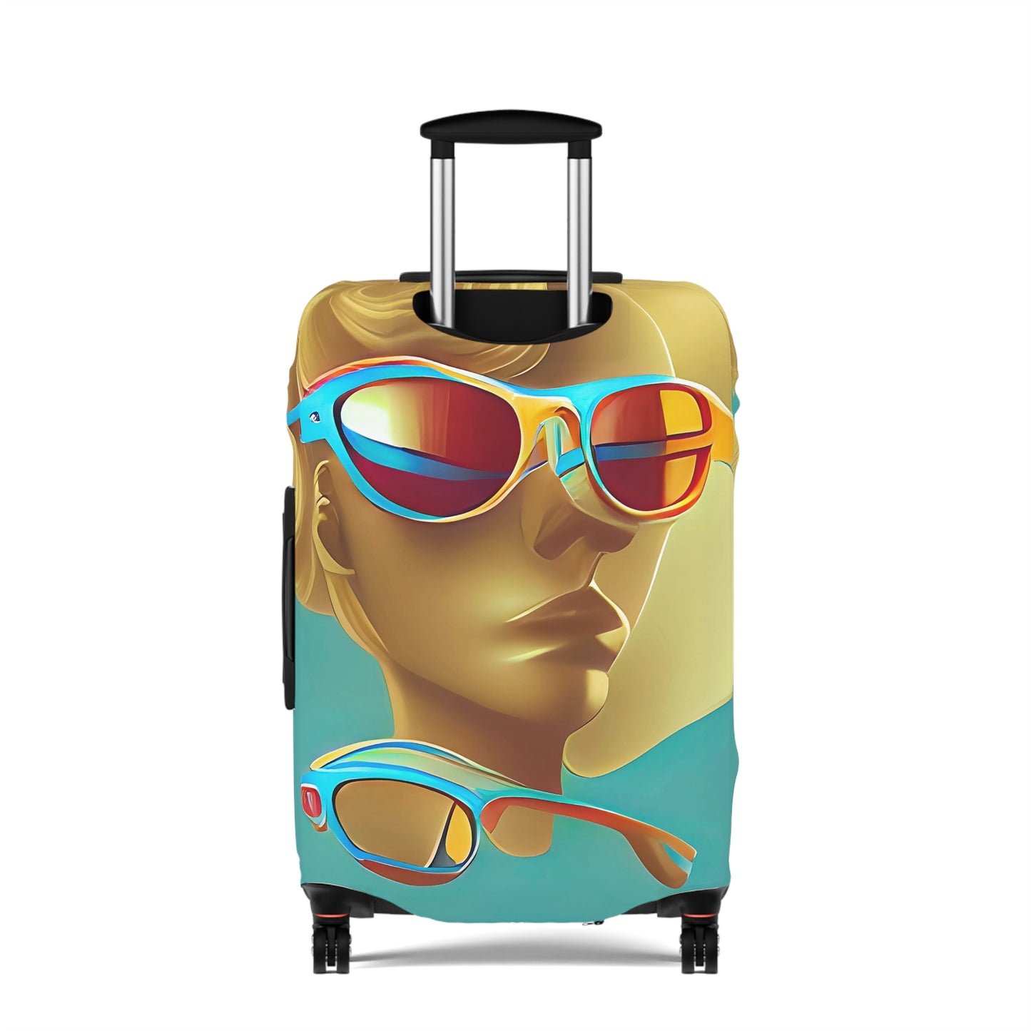 Retro Cool Blue – Protective Suitcase Cover - iSAW Company