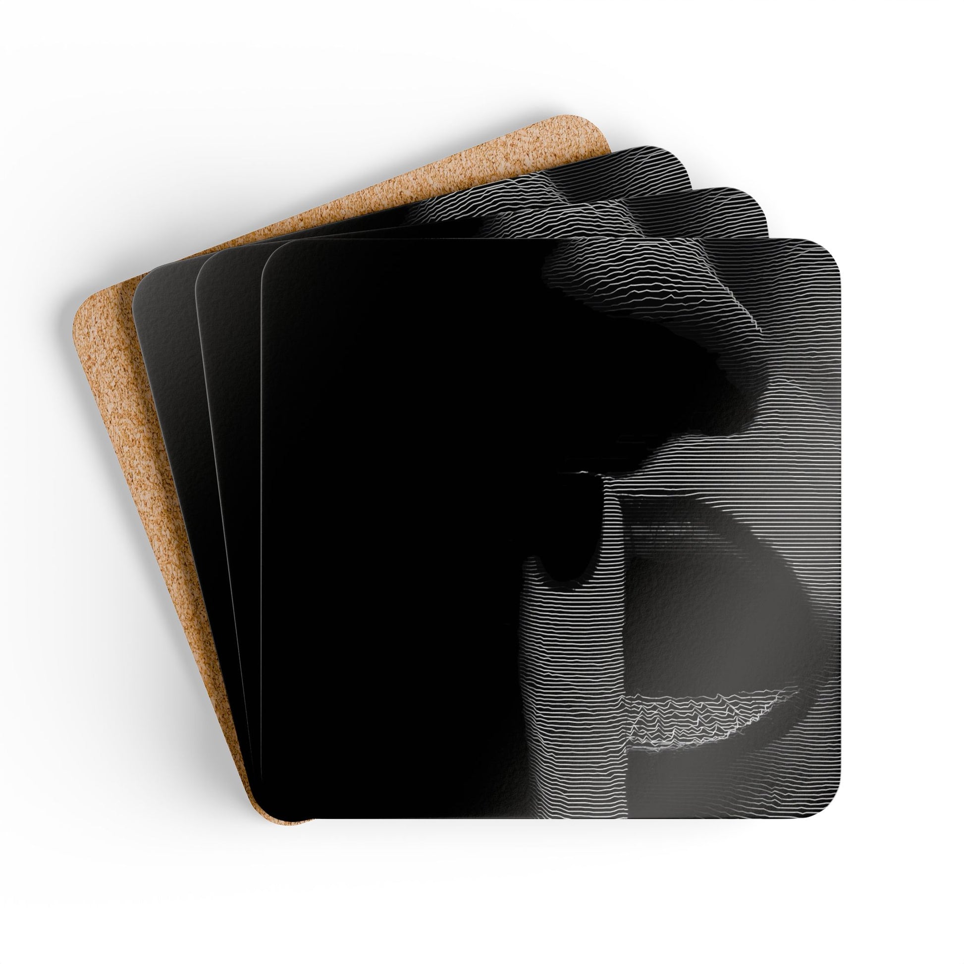 Shhh! - Cork Back Coaster Set - iSAW Company