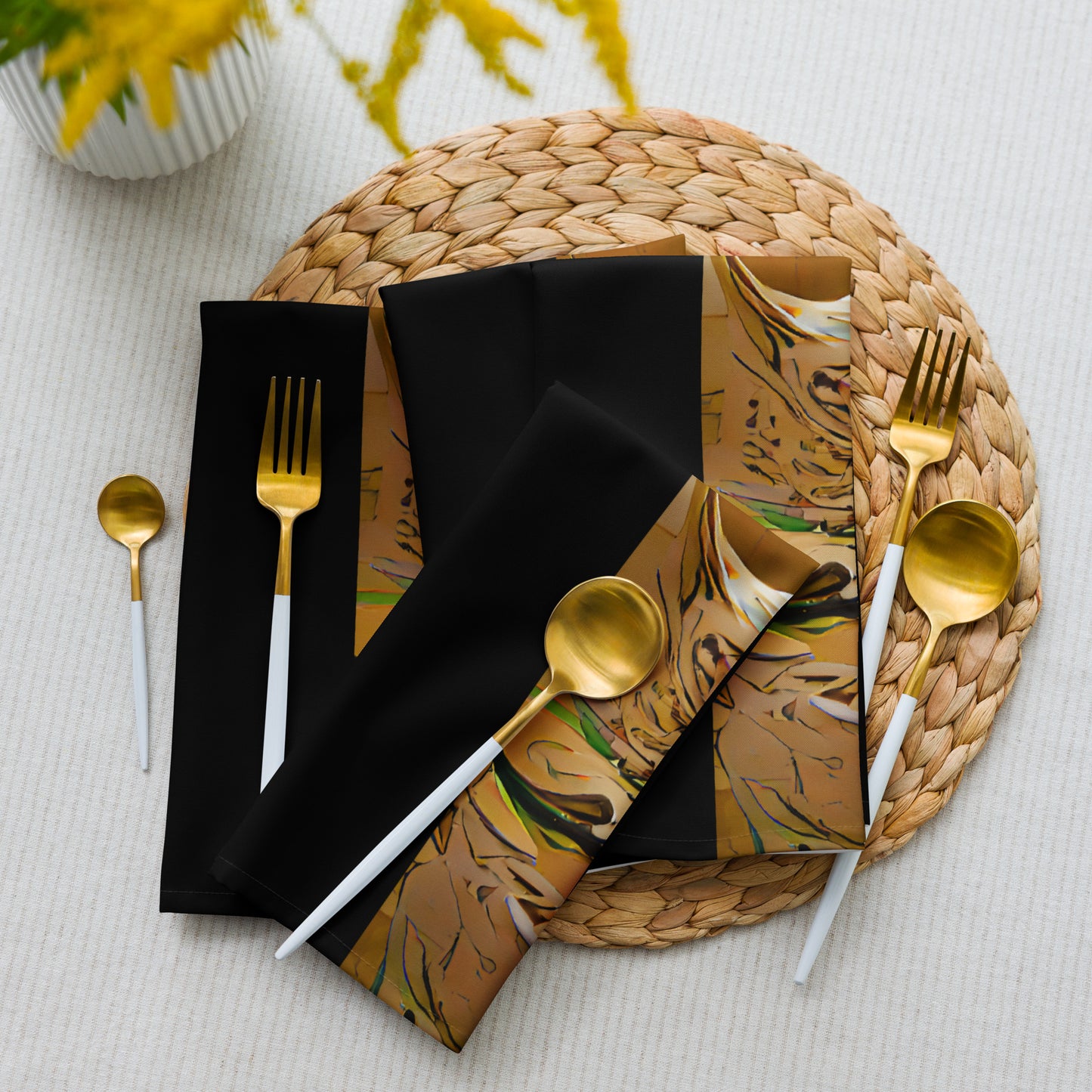 Half Black Half Gāolàng - Cloth Napkin Set - iSAW Company