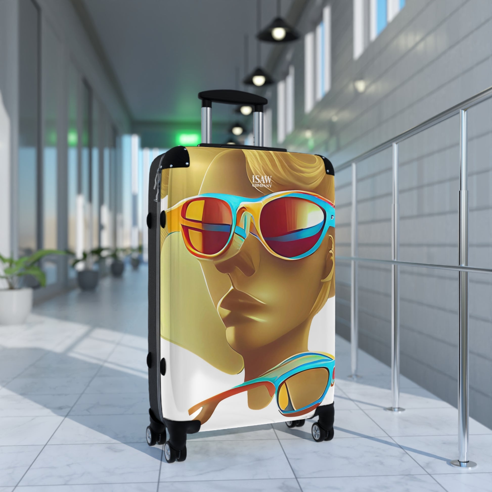 Retro Cool White - Hard - Shell Suitcase - iSAW Company