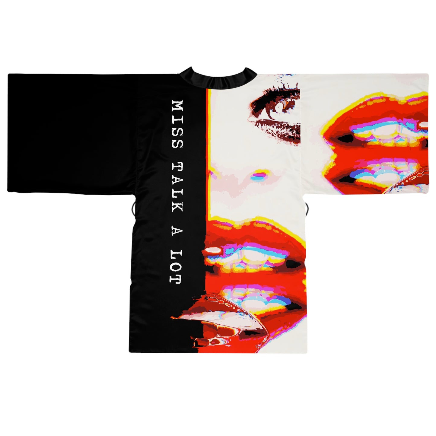 Miss Talk A Lot - Womens Long Sleeve Kimono Robe - iSAW Company