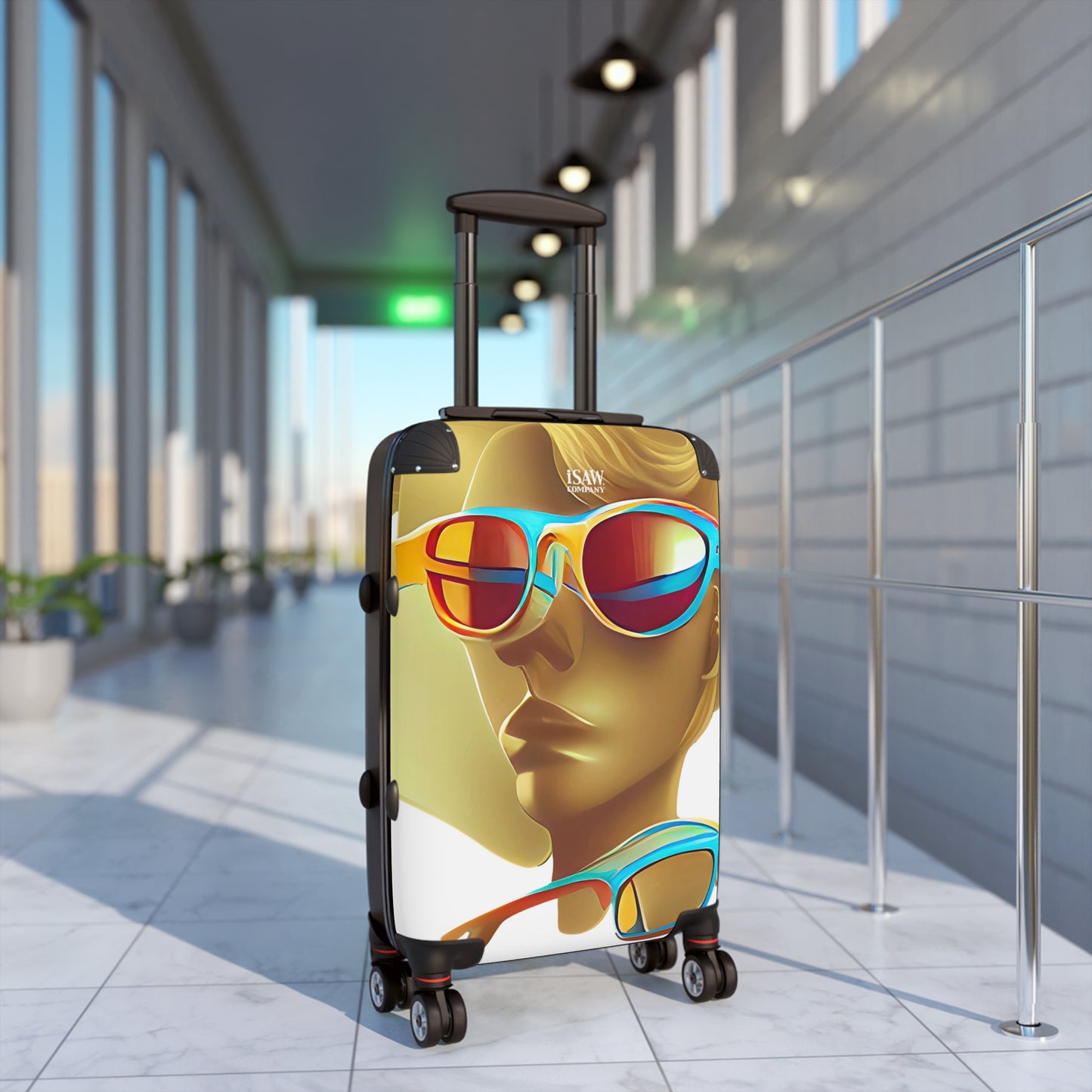 Retro Cool White - Hard - Shell Suitcase - iSAW Company