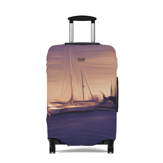 The Sleeping Yachts (at Sunset) – Protective Suitcase Cover - iSAW Company