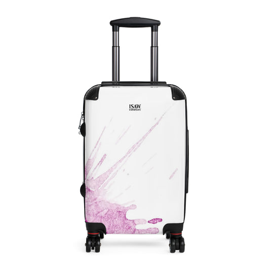 Watercolour Pink Splash - Hard - Shell Suitcase - iSAW Company