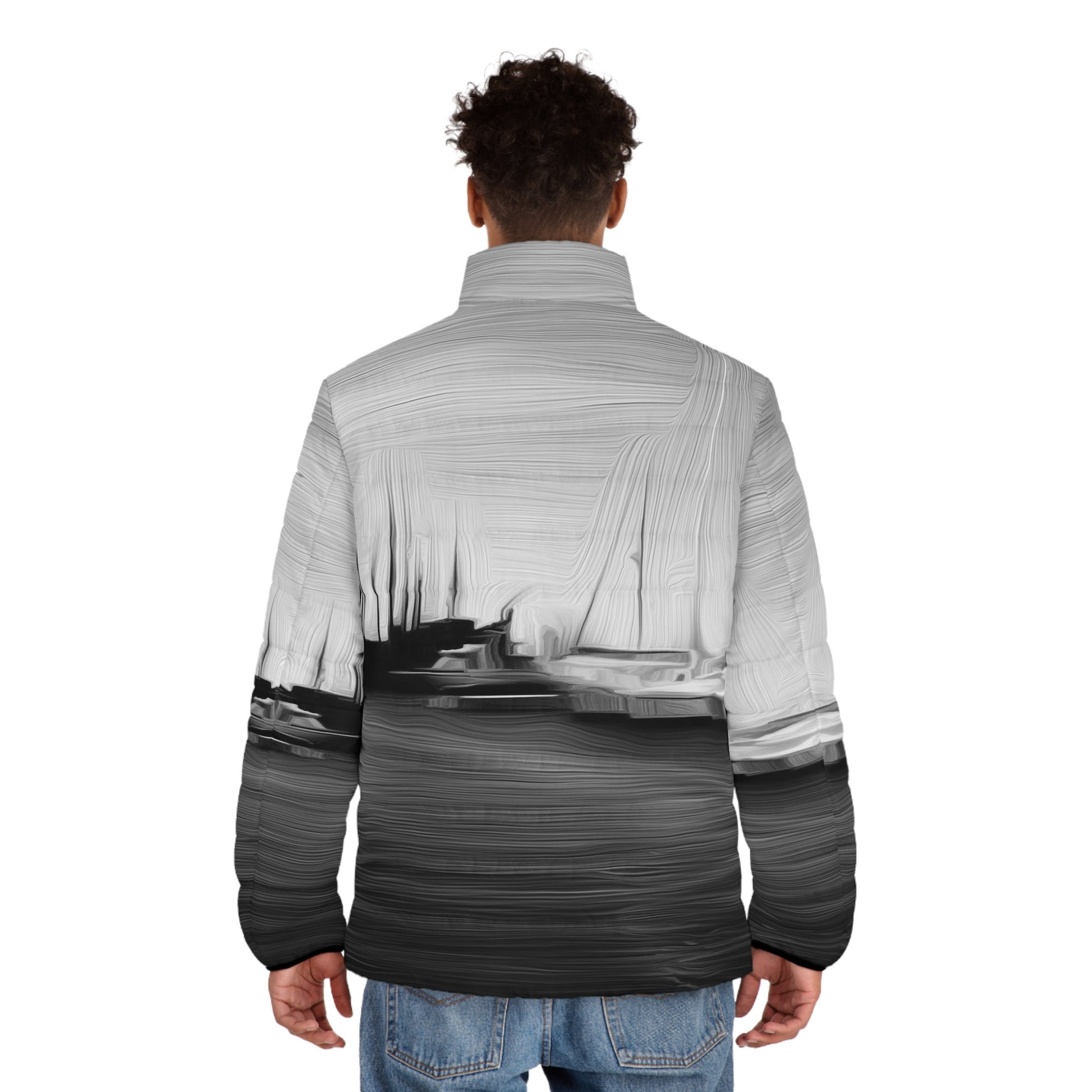 The Sleeping Yachts (at Night) - Mens Puffer Jacket - iSAW Company