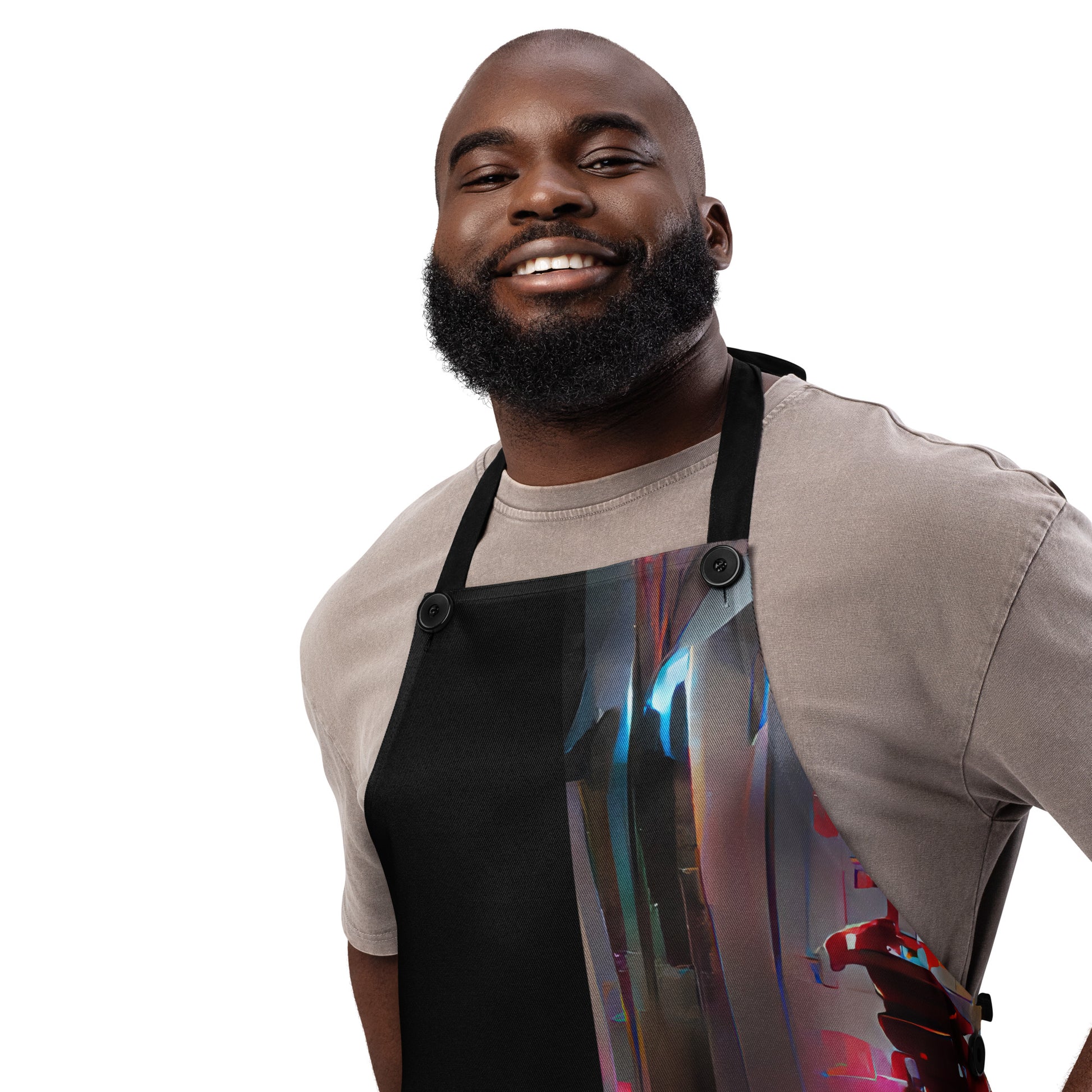 Half Black Half Báijiǔ - Apron - iSAW Company