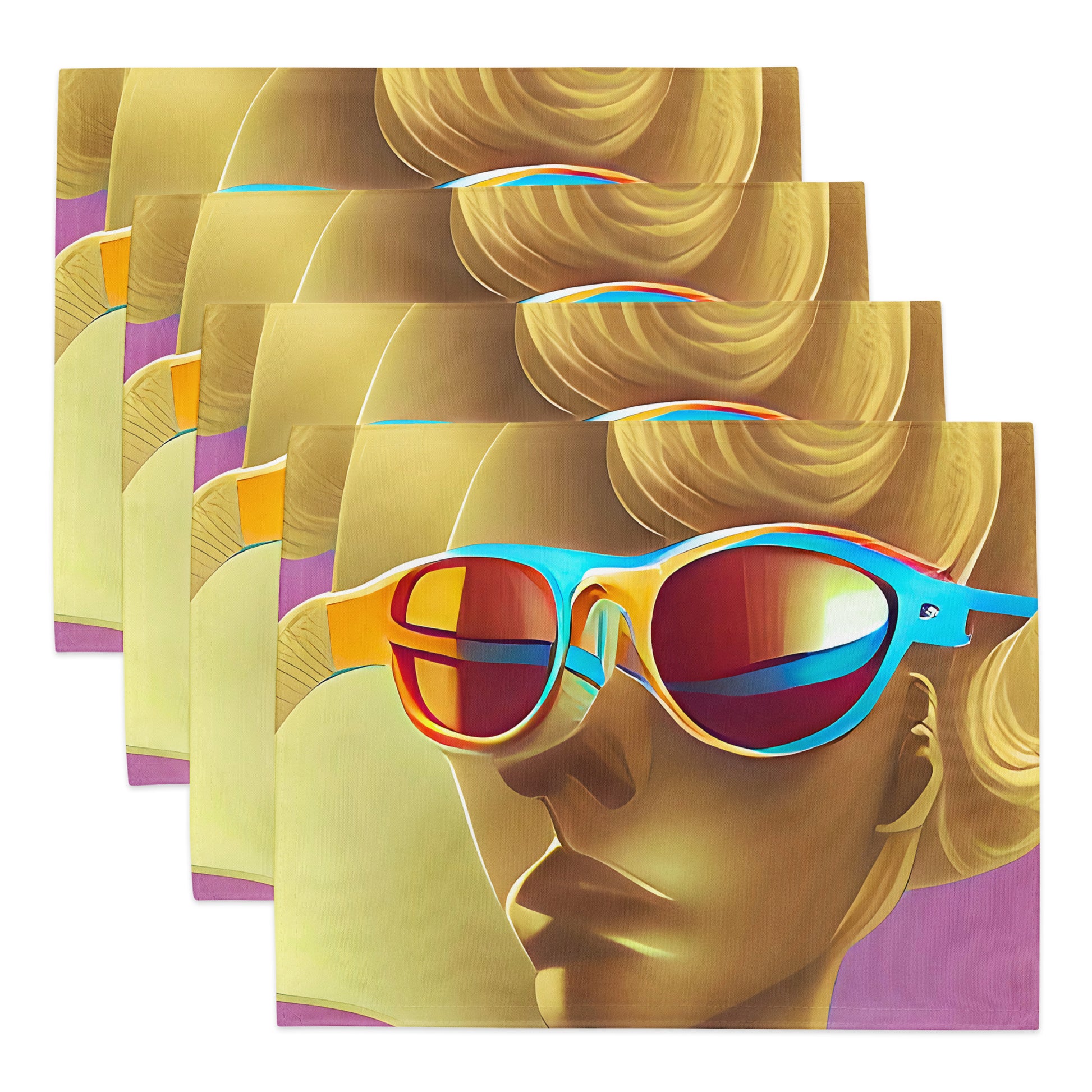 Retro Cool Pink - Placemat Set - iSAW Company