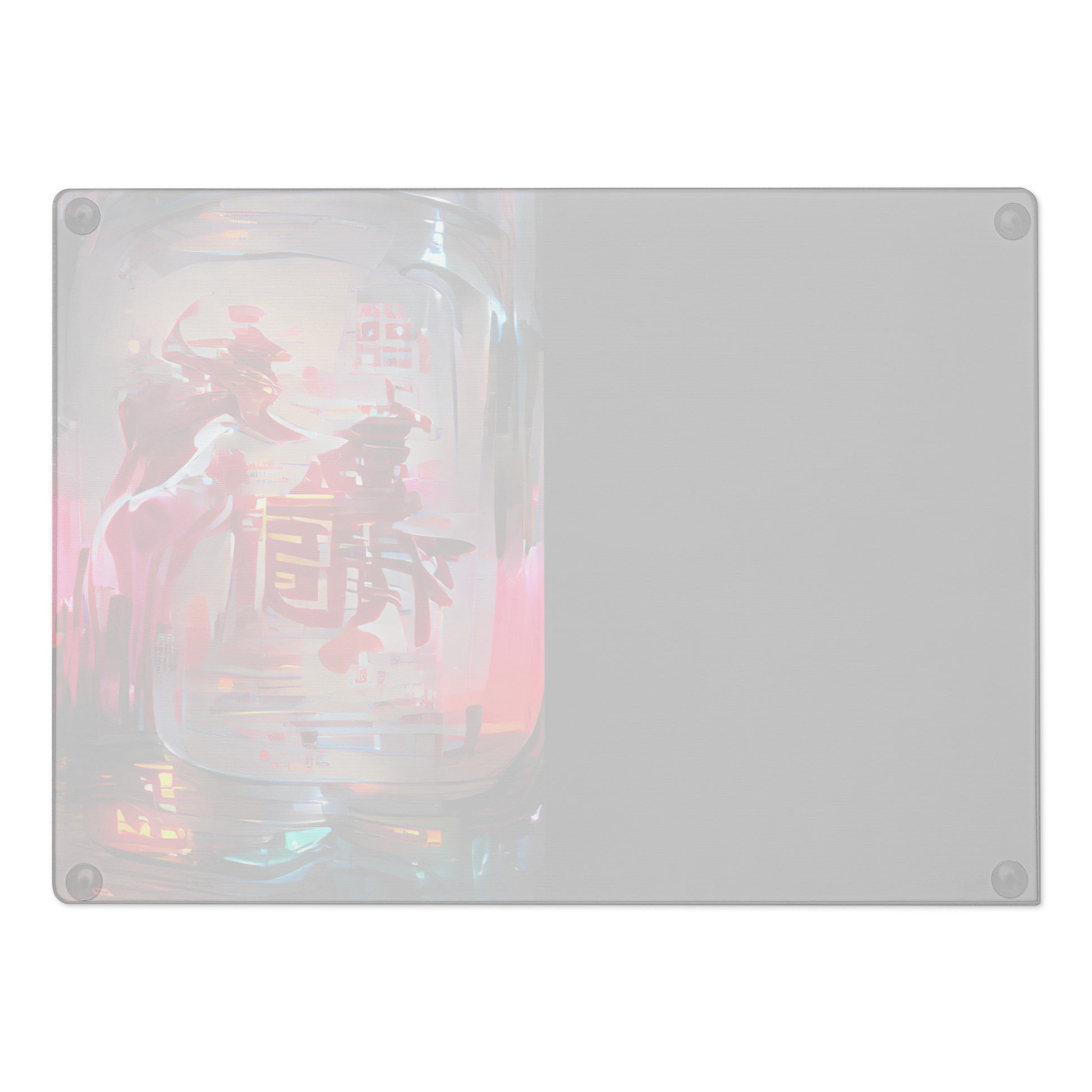 Half Black Half Báijiǔ - Glass Cutting Board - iSAW Company