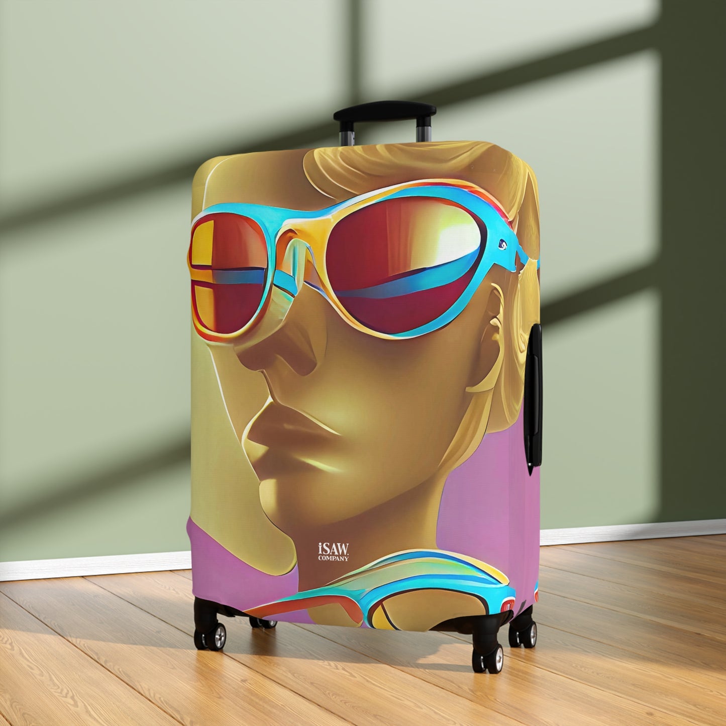Retro Cool Pink – Protective Suitcase Cover - iSAW Company