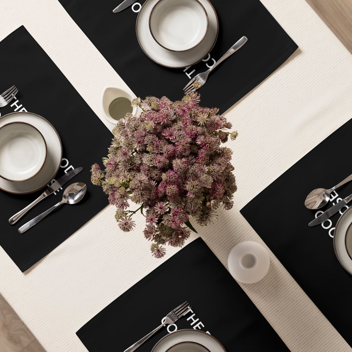 The Best Food Comes To Those Who Wait - Black Placemat Set - iSAW Company