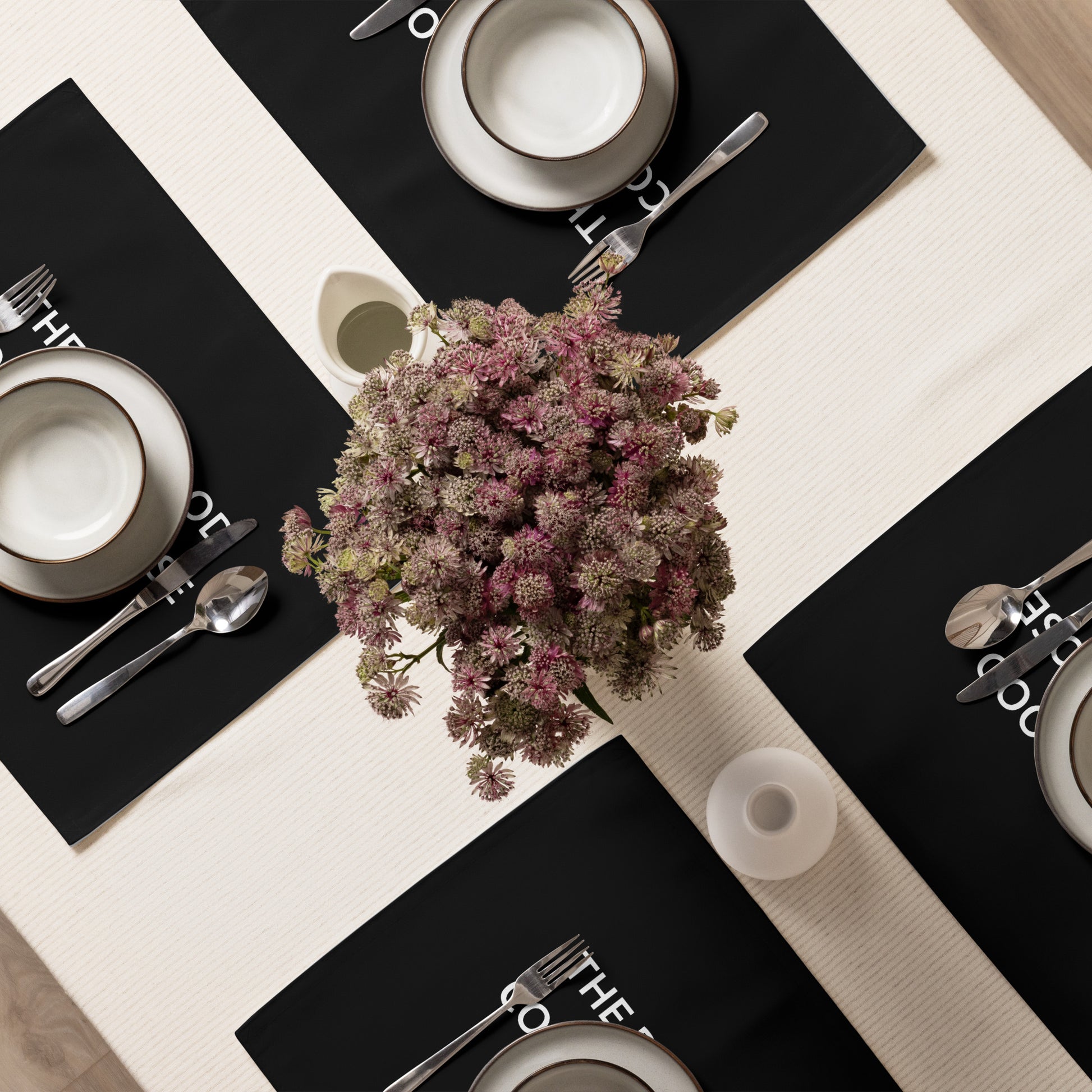 The Best Food Comes To Those Who Wait - Black Placemat Set - iSAW Company